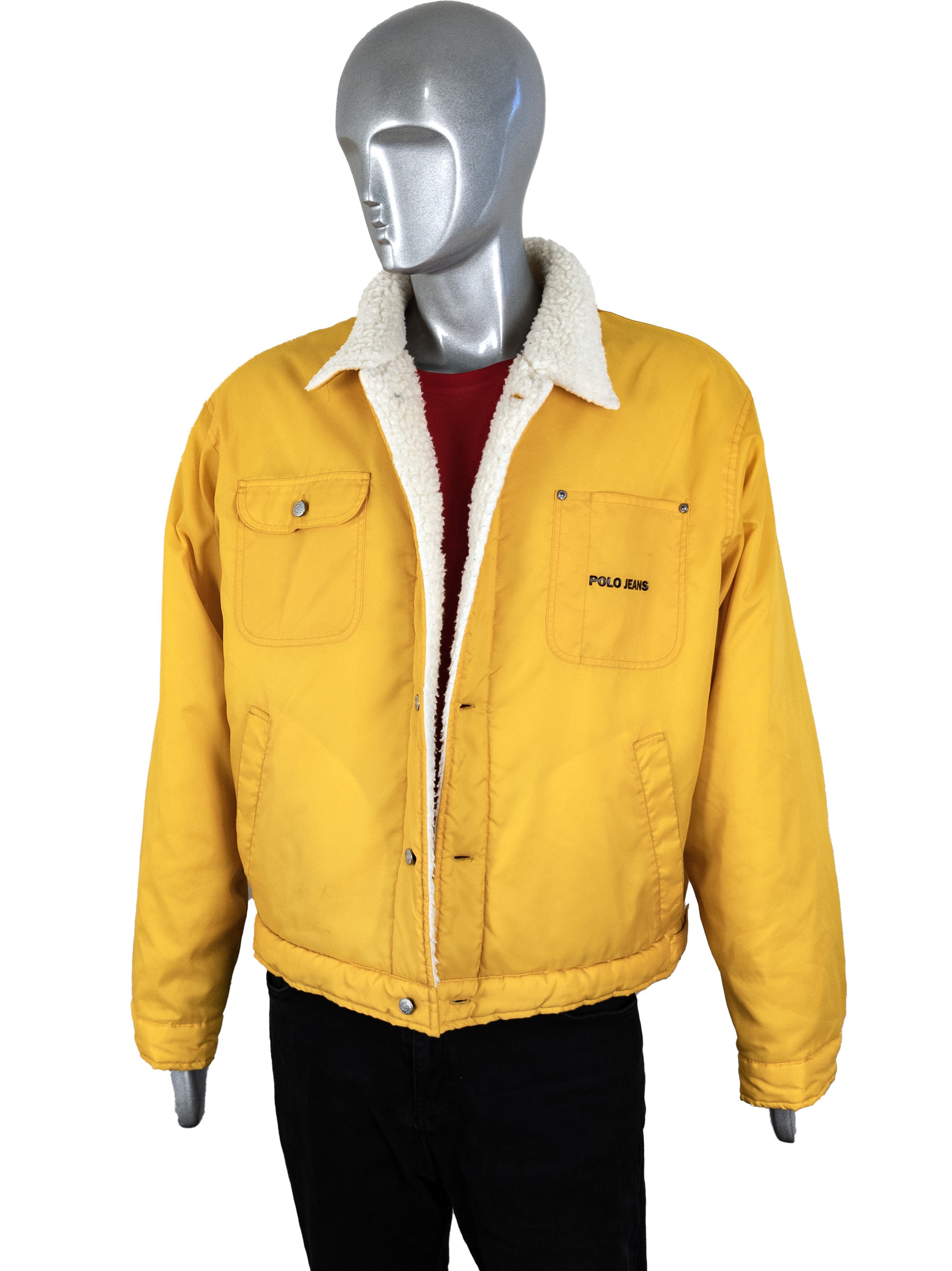 Polo Ralph Lauren Polo Jeans Ralph Lauren Yellow Sherpa Trucker Jacket XL Size US XL / EU 56 / 4 - 4 Thumbnail