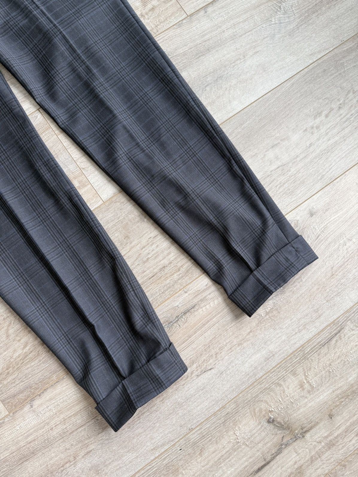 Tom Ford Tom Ford Navy Check Wool Trousers Side Adjusters 50R Size 50R - 10 Thumbnail