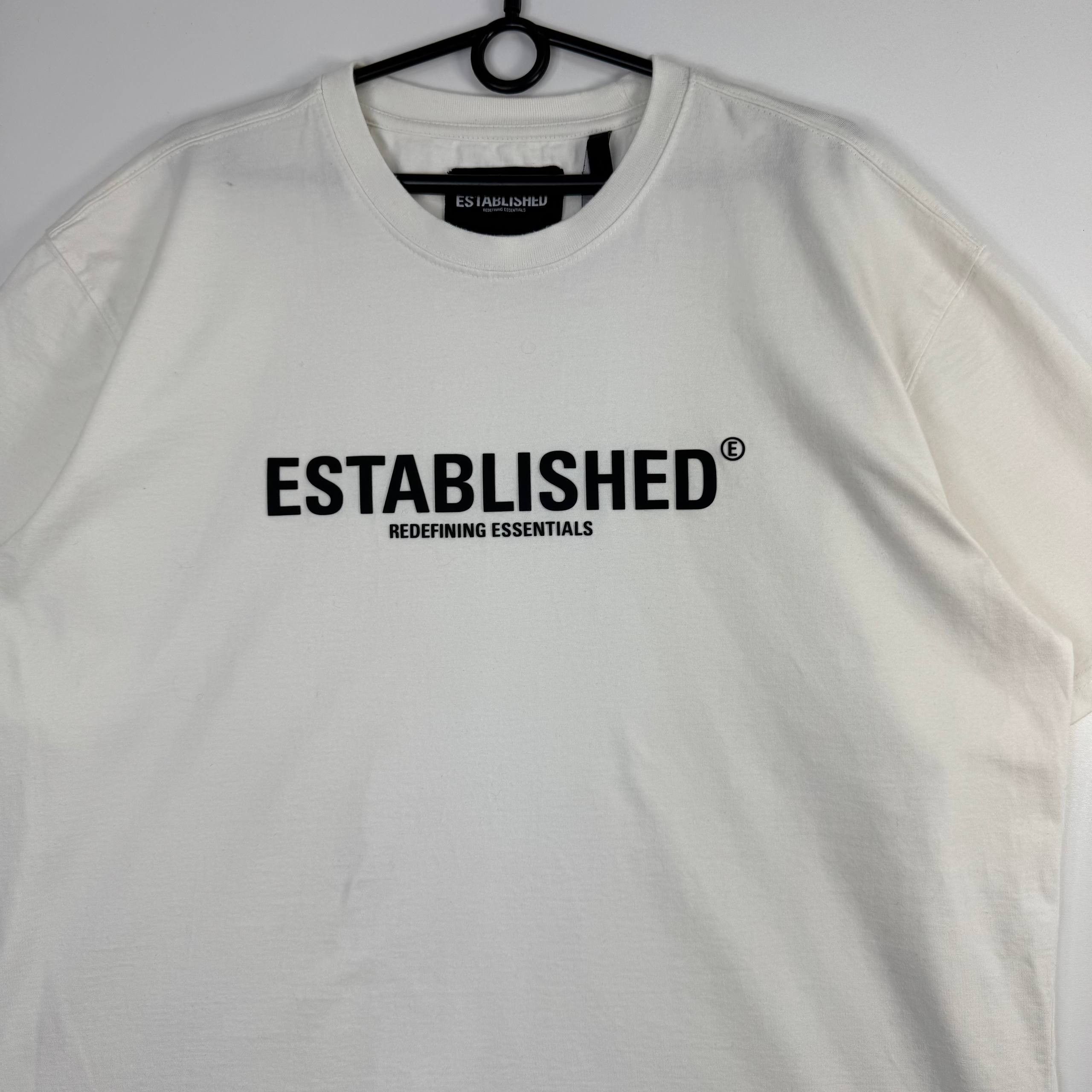 Other Established Essentials White Graphic Logo Tee Short XL Size US XL / EU 56 / 4 - 2 Thumbnail