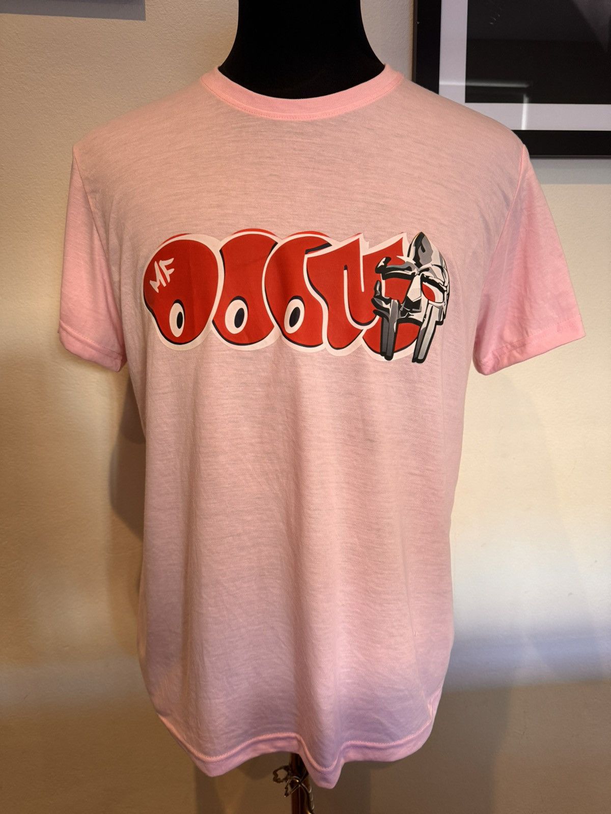 MF Doom MF DOOM Metal Face Pink T Shirt Size US L / EU 52-54 / 3 - 1 Thumbnail