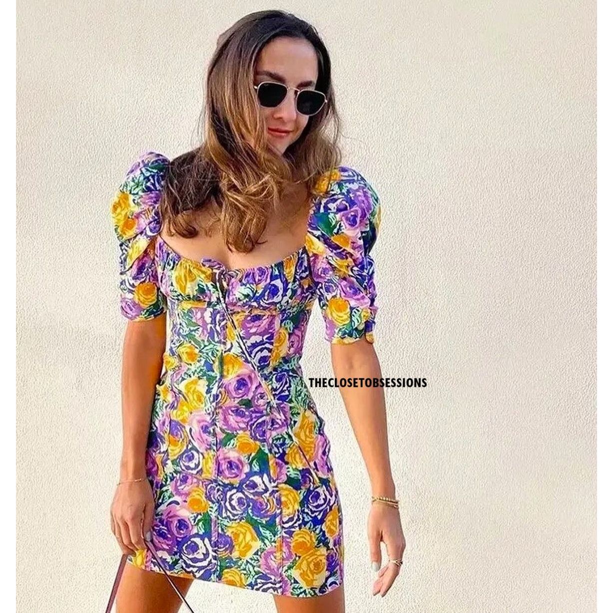 ZARA BLOGGER FAVE!!! Floral Printed Short Dress NWT