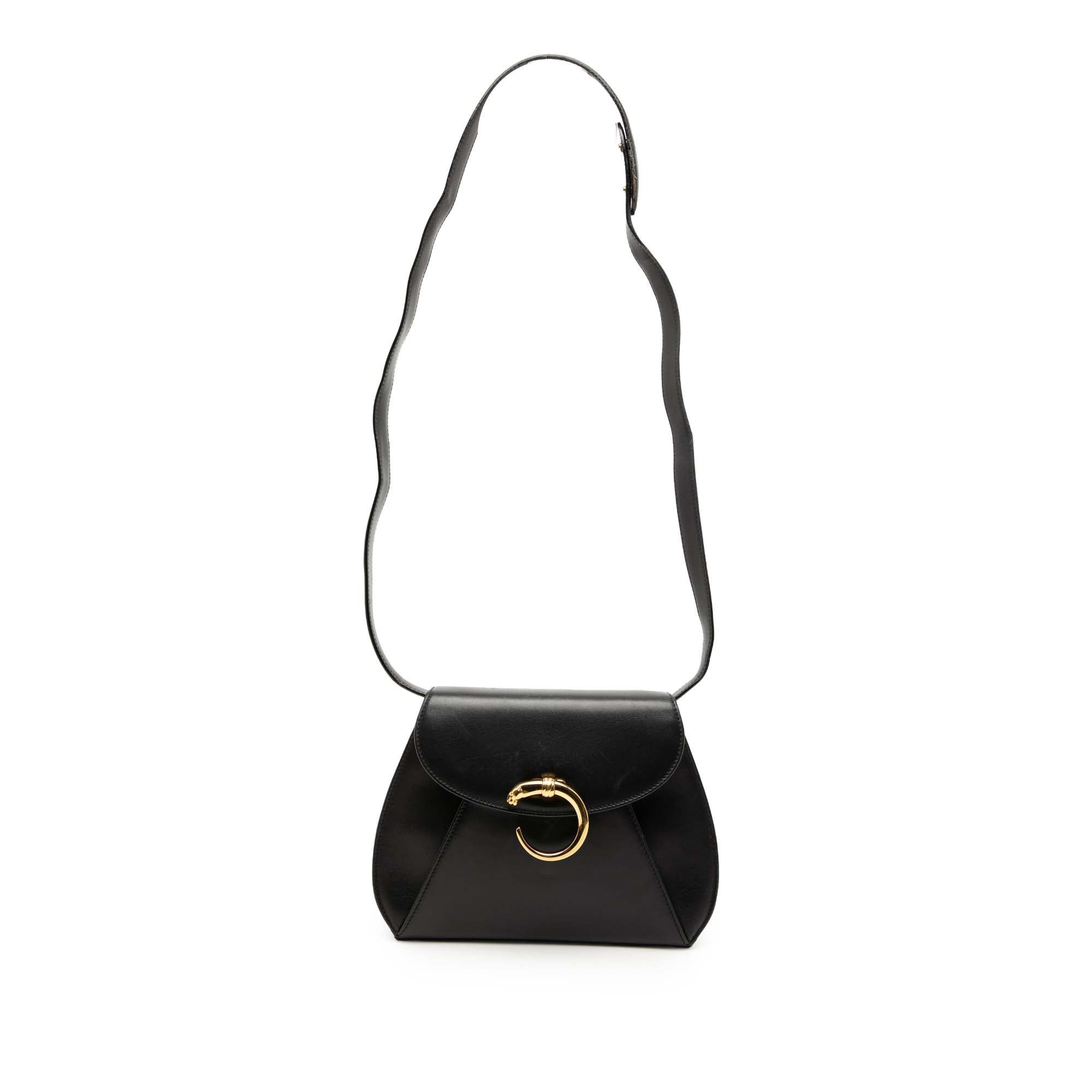 Leather Panthere Crossbody