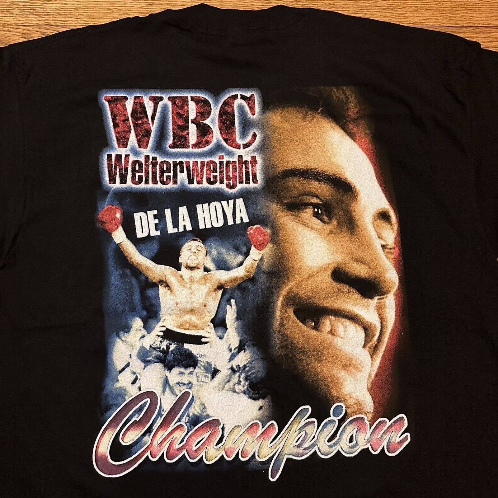 Gildan × Rap Tees × Vintage NWOT Vintage 90s Oscar De La Hoya Boxing Rap Tee T-Shirt NEW Size US XL / EU 56 / 4 - 2 Thumbnail
