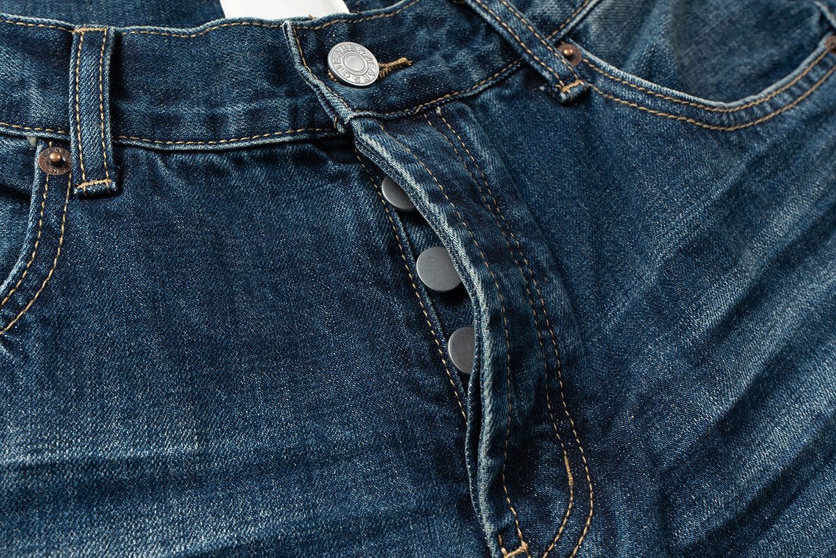 Japanese Brand Wrinkle Texture Washed Denim Jeans Size US 32 / EU 48 - 8 Thumbnail