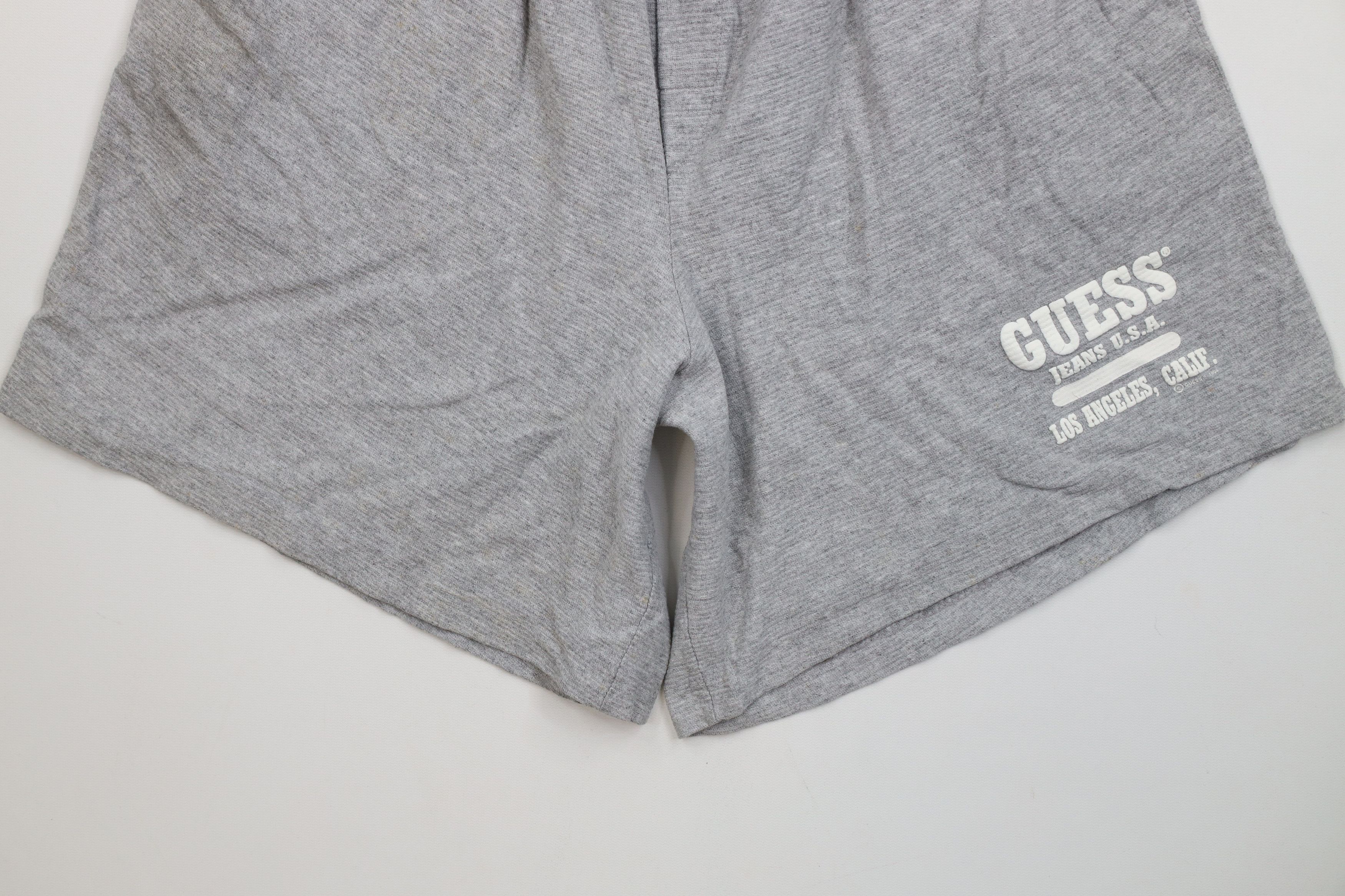 Guess Vintage 90s Guess Spell Out Puff Paint Above Knee Shorts USA Size US 32 / EU 48 - 4 Thumbnail