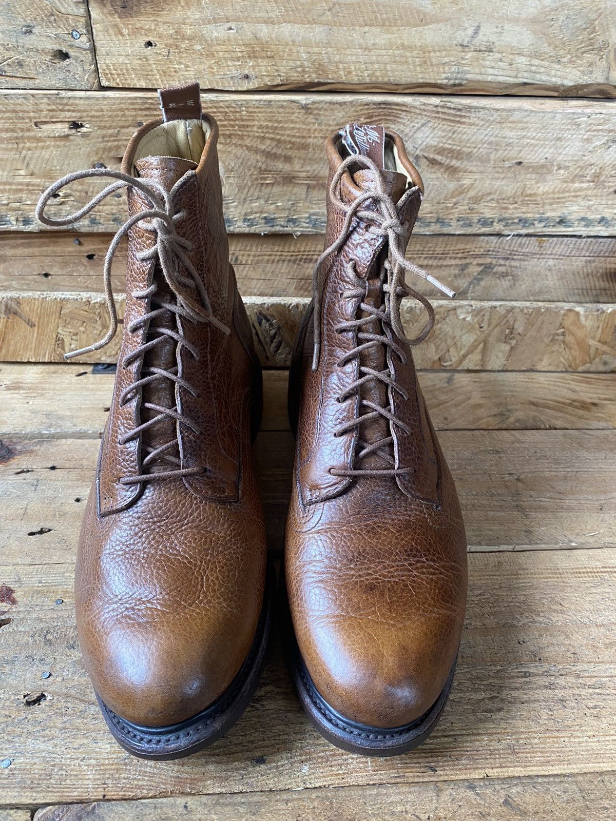 R.M. Williams R.M.William rickaby brown leather lace-up boots uk 9G Size US 10 / EU 43 - 3 Thumbnail