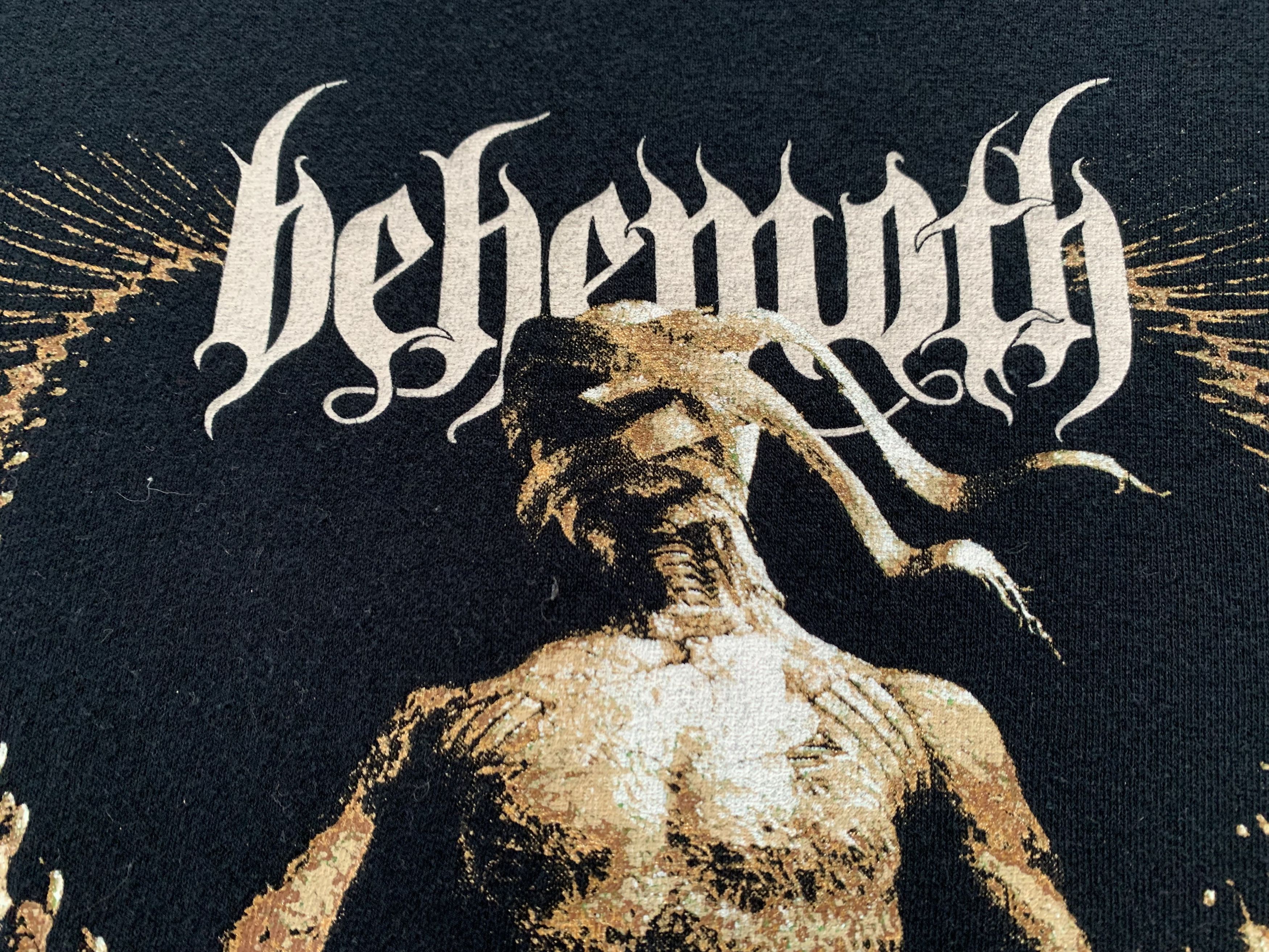 Band Tees × Gildan × Vintage Vintage Behemoth 2006 Black Metal Band T-Shirt Size US L / EU 52-54 / 3 - 7 Thumbnail