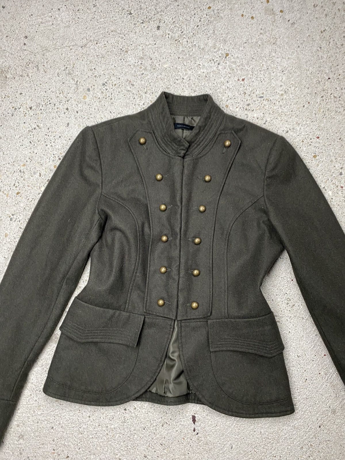 Japanese Brand Khaki blazer napoleon jacket gold y2k wool avant garde Size M / US 6-8 / IT 42-44 - 5 Thumbnail