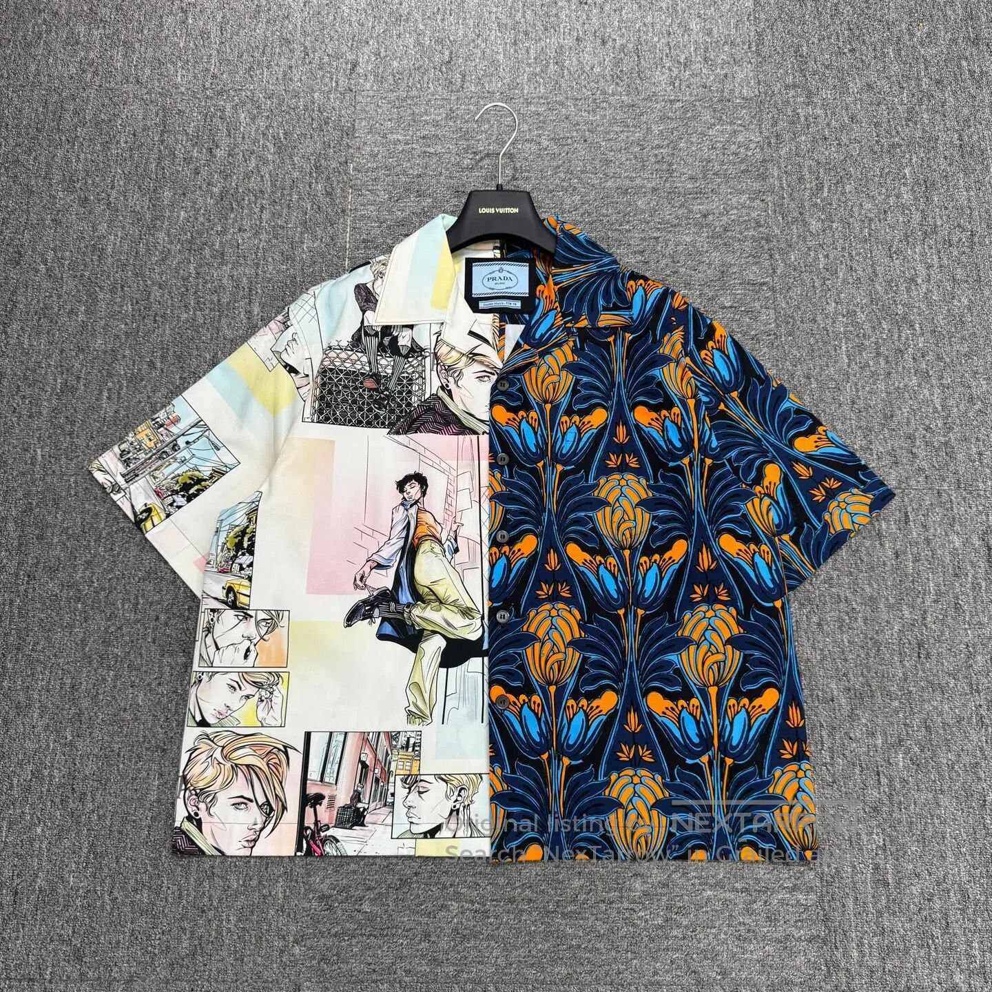Prada Prada Comics-styled， short-sleeved shirt| Size US XL / EU 56 / 4 - 1 Thumbnail