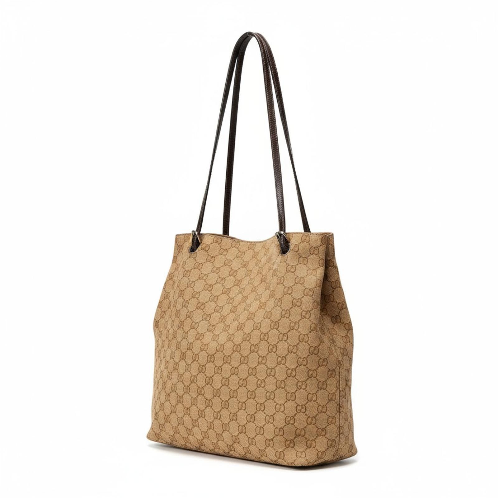 Gucci Gucci - Beige Monogram Canvas Shoulder Bag Size ONE SIZE - 1 Thumbnail