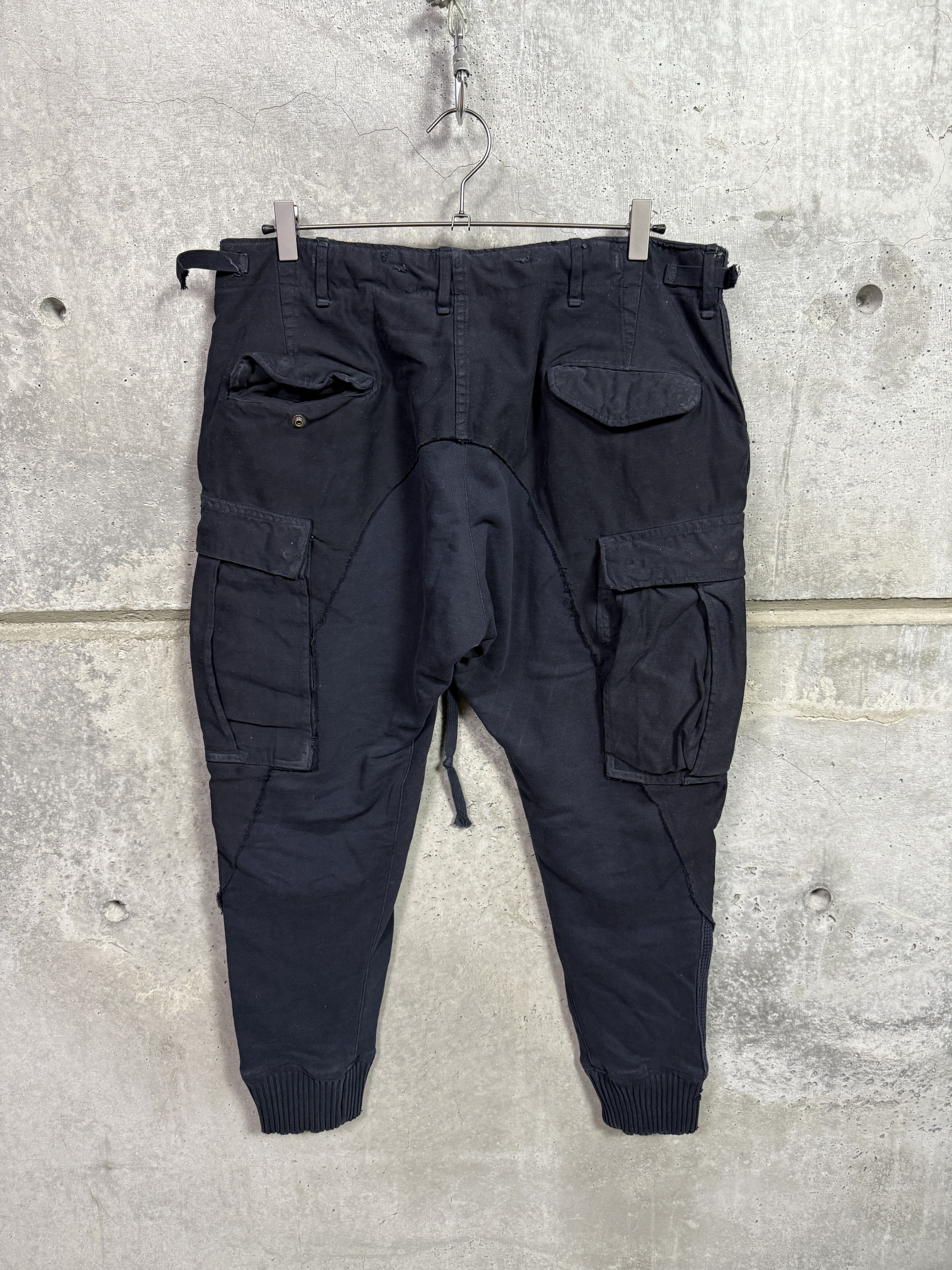 Greg Lauren Greg Lauren Black M51/Fleece Slim Lounge Pant Size US 34 / EU 50 - 2 Thumbnail