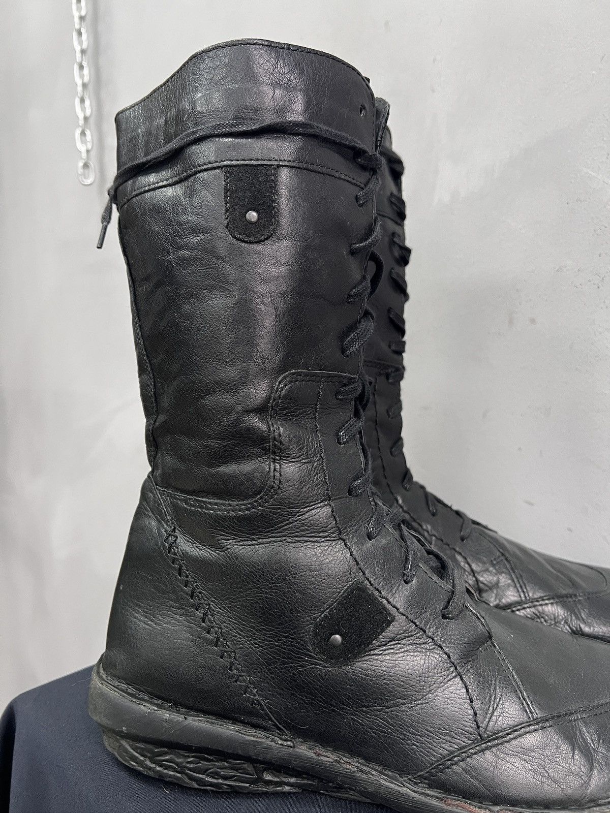 Other Ann demeulemeester style leather moto boots archive 2000s Size US 8 / EU 41 - 6 Thumbnail
