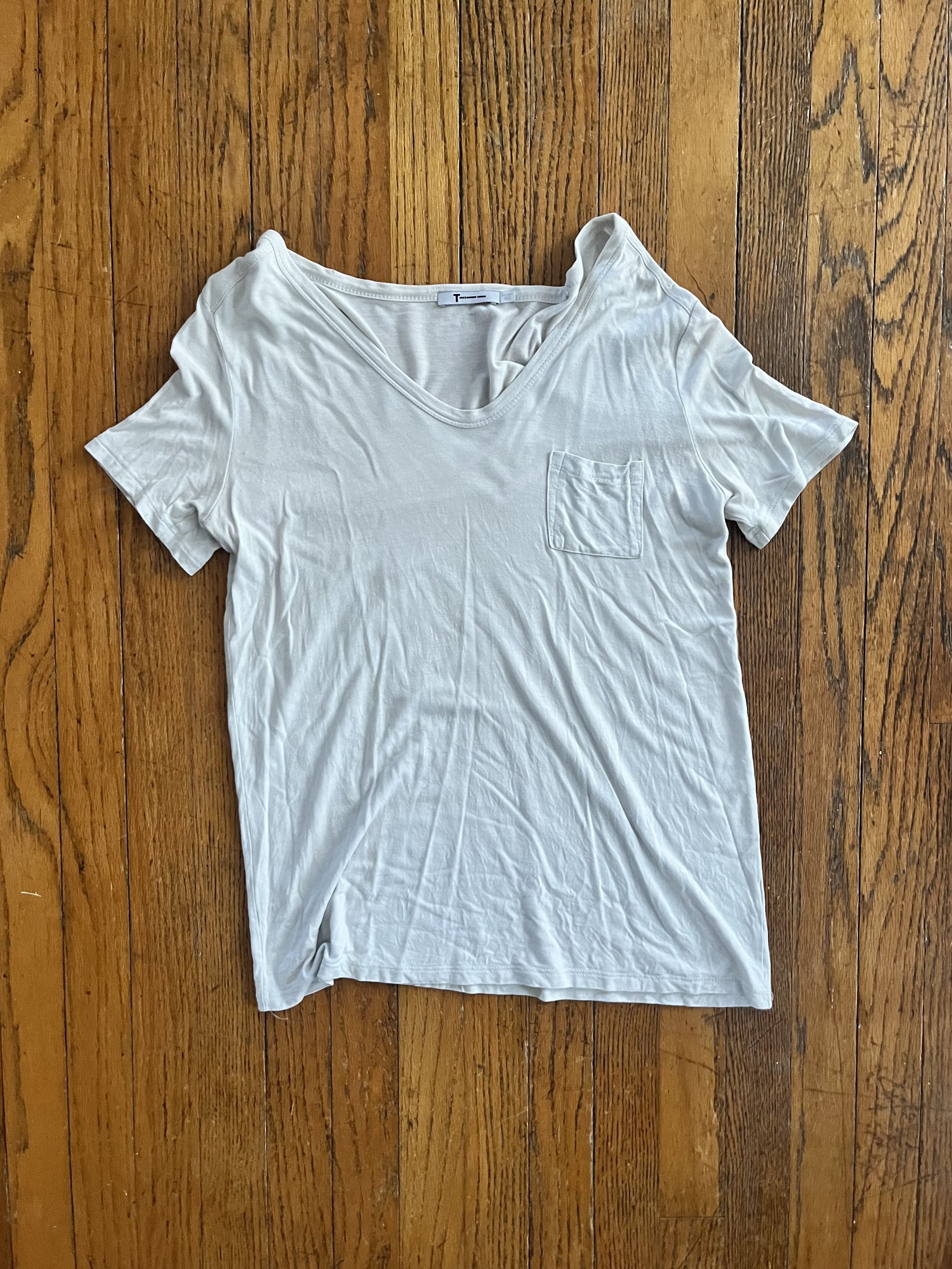 Alexander Wang T by Alexander Wang Gray U Neck Short Sleeve Pocket Size US S / EU 44-46 / 1 - 2 Thumbnail