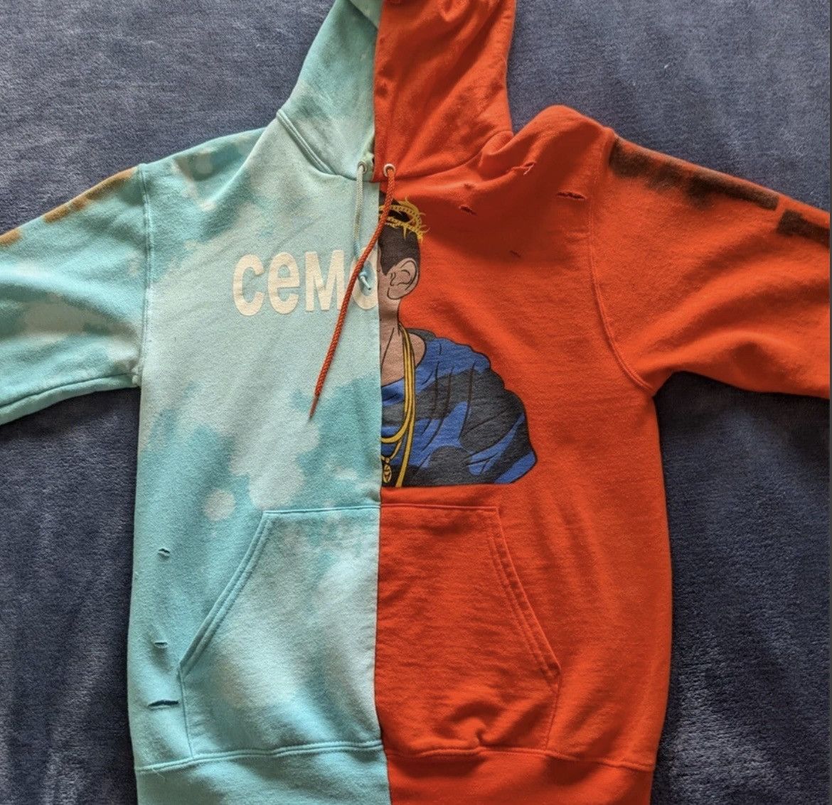 Champion Westside Gunn split Champion hoodie w python tag small Size US S / EU 44-46 / 1 - 2 Thumbnail