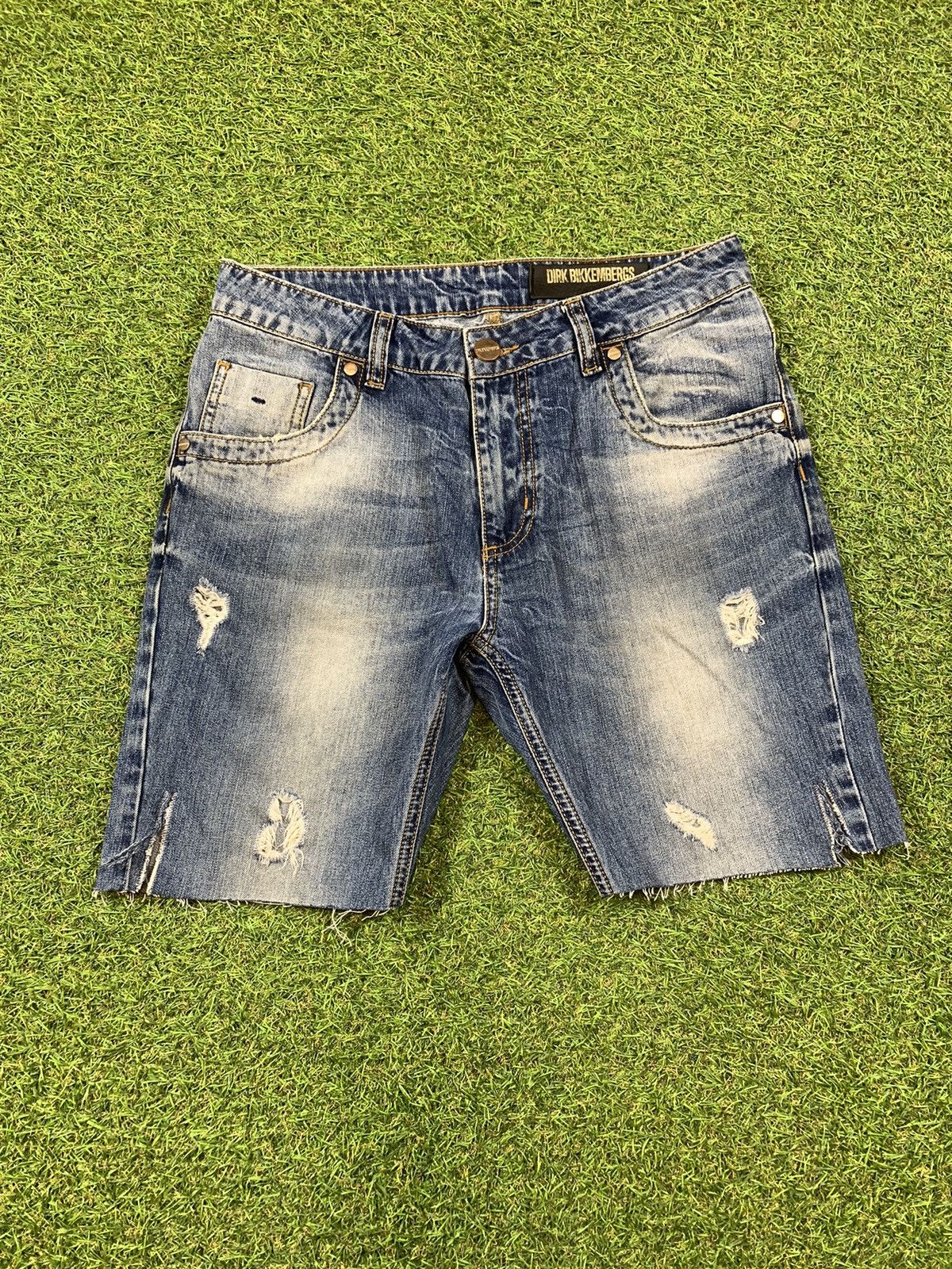 Vintage Y2K Dirk Bikkembergs jeans shorts denim size 28