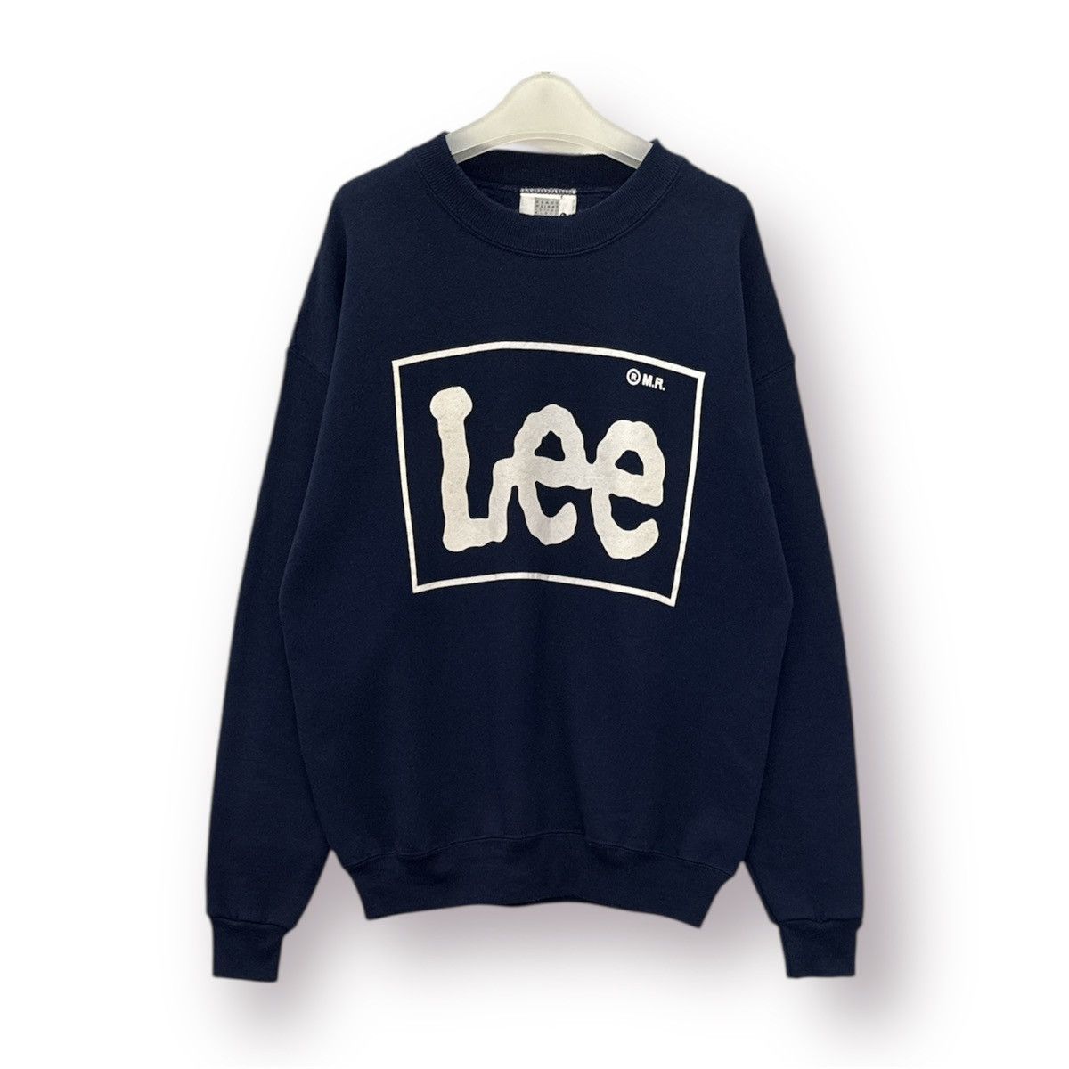 Lee 🔥 VINTAGE 90's LEE MADE IN USA iCONIC LOGO SWEATSHIRT - L Size US M / EU 48-50 / 2 - 1 Thumbnail