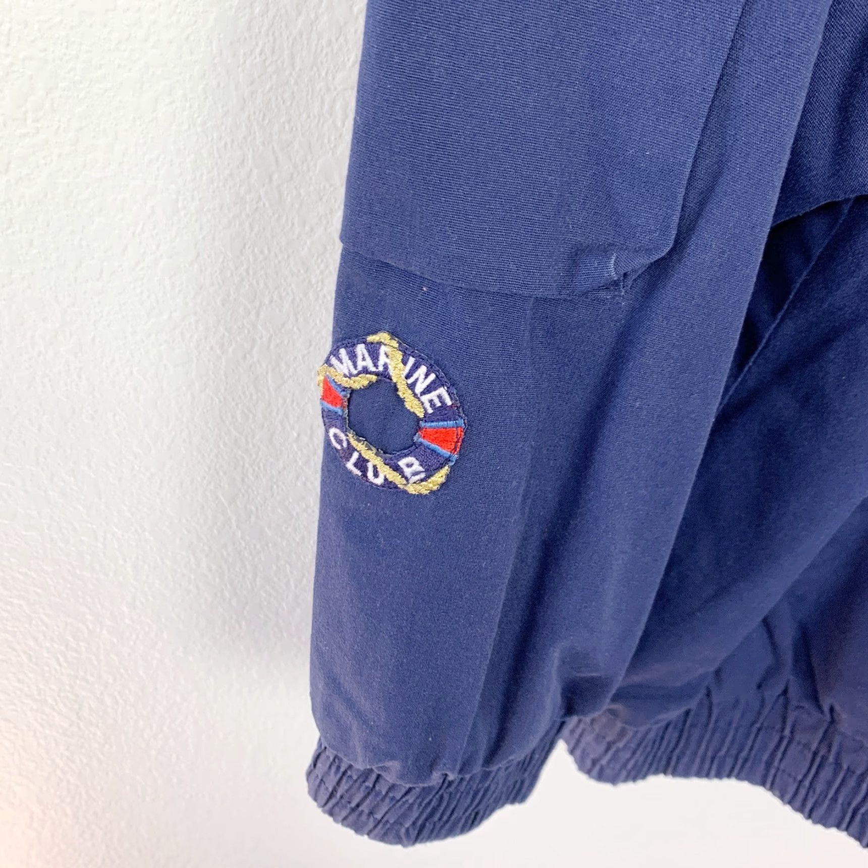 Nautica VINTAGE Izzi Spirit Nautical Sailing Blue White Full Zip Jacket Womens 2XL Size XXL / US 16-18 / IT 52-54 - 2 Thumbnail