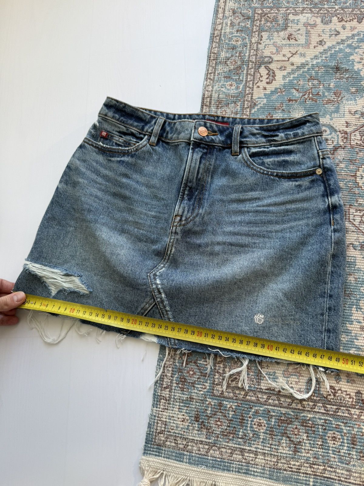Miss Sixty Y2K Miss Sixty Denim Mini Skirt Size M Size 26" / US 2 / IT 38 - 12 Thumbnail