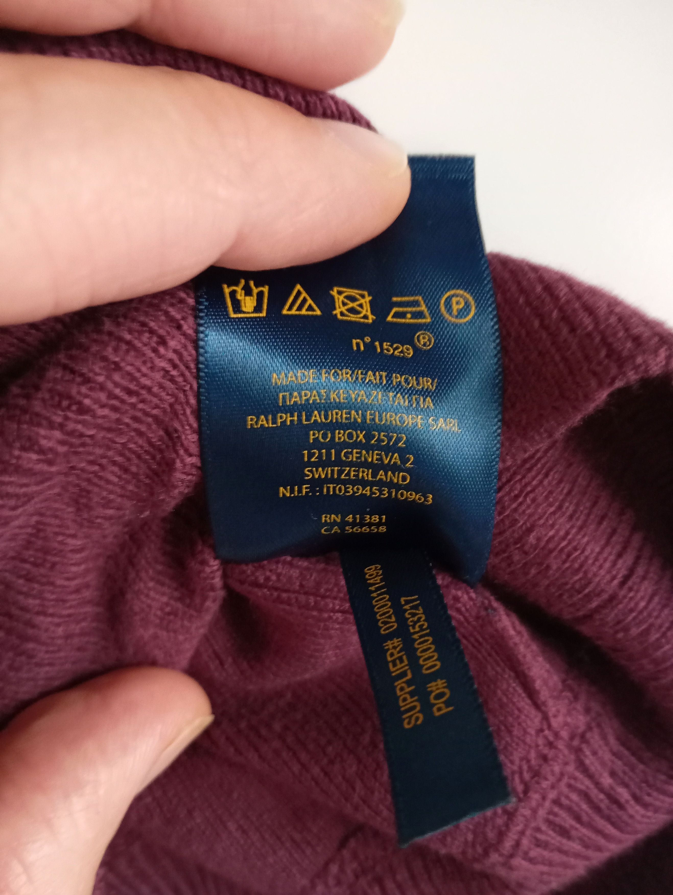 Polo Ralph Lauren Vintage 90s Ralph Lauren Crewneck Sweatshirt Bugurundy Size US M / EU 48-50 / 2 - 10 Thumbnail