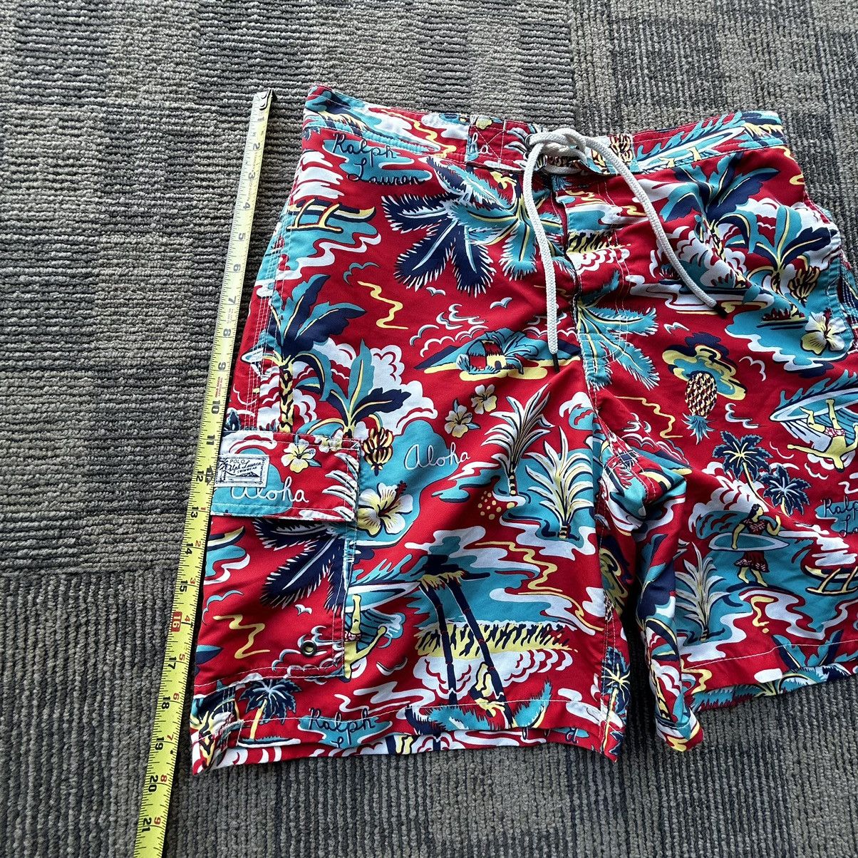 Polo Ralph Lauren Polo Ralph Lauren AOP Hawaiian Swim Trunk Board Shorts Size US 32 / EU 48 - 5 Thumbnail