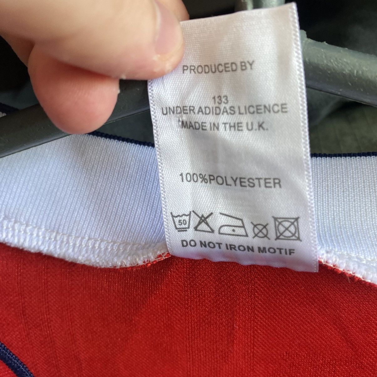 Adidas Vintage RARE Adidas FC Arcenal 1986 JVC home soccer jersey Size US M / EU 48-50 / 2 - 9 Thumbnail