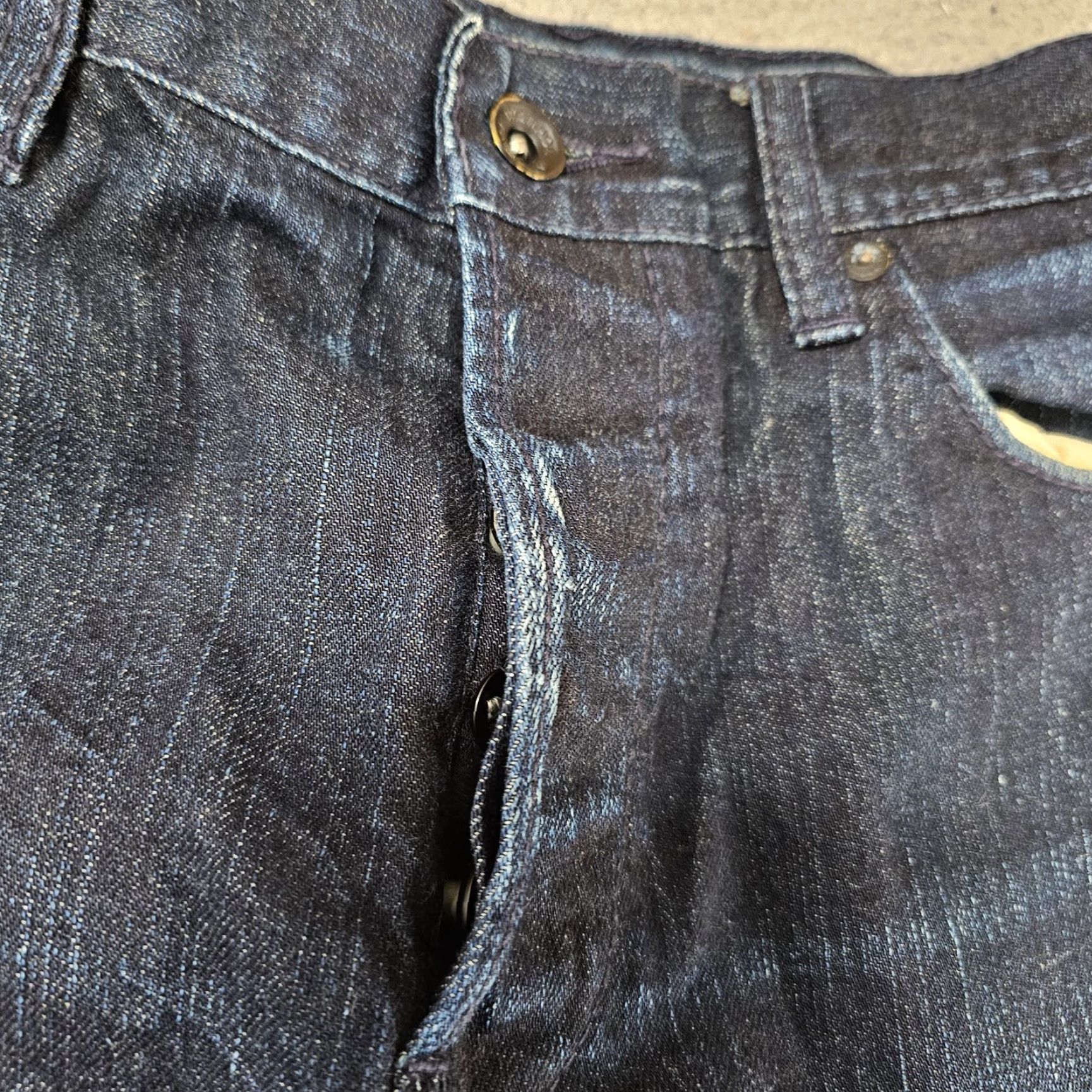 Levi's VINTAGE Levi's Warhol Factory x Levi's Private Stock Jeans Mens 30x28 34x32 Shrunk Selvedge Straight Blue 5-Pocket Mens Jeans Size US 30 / EU 46 - 5 Thumbnail