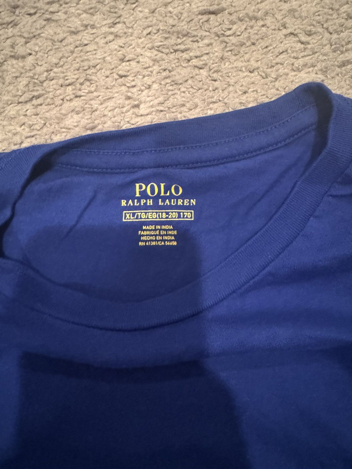 Polo Ralph Lauren Blue youth polo t shirt Size US XL / EU 56 / 4 - 3 Thumbnail