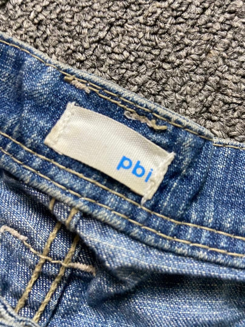 Japanese Brand PBI Brand Capri Jeans with Buckled Straps (184) Size US 34 / EU 50 - 3 Thumbnail