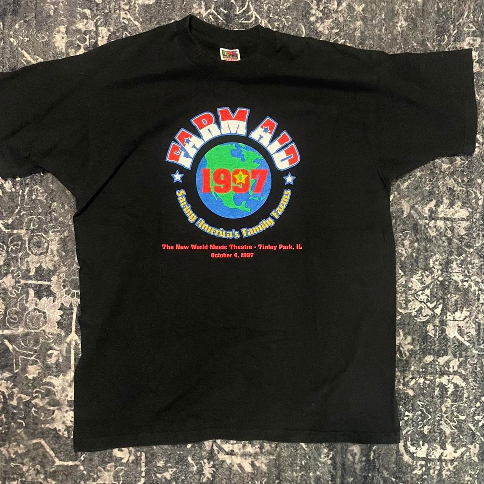 Other 1997 Farm Aid Concert black cotton tee concert tee Size US L / EU 52-54 / 3 - 1 Thumbnail