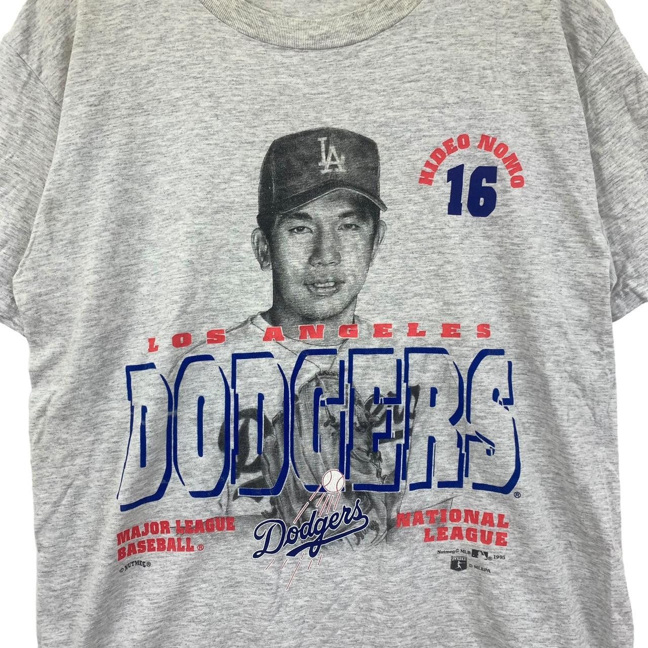 Vintage Vintage 1995 MLB LA DODGERS Hideo Nomo Tee Shirt Top Major Size US L / EU 52-54 / 3 - 7 Thumbnail