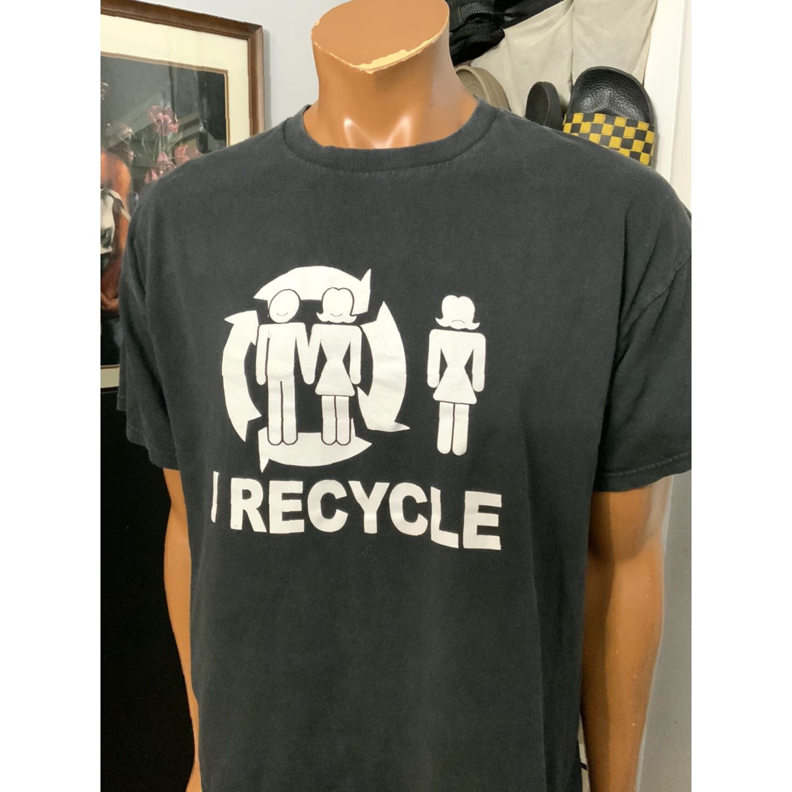 Vintage VINTAGE Y2K Alstyle Recycle Skateboarding Black Graphic Crewneck T-Shirt XL Men Size US XL / EU 56 / 4 - 8 Thumbnail