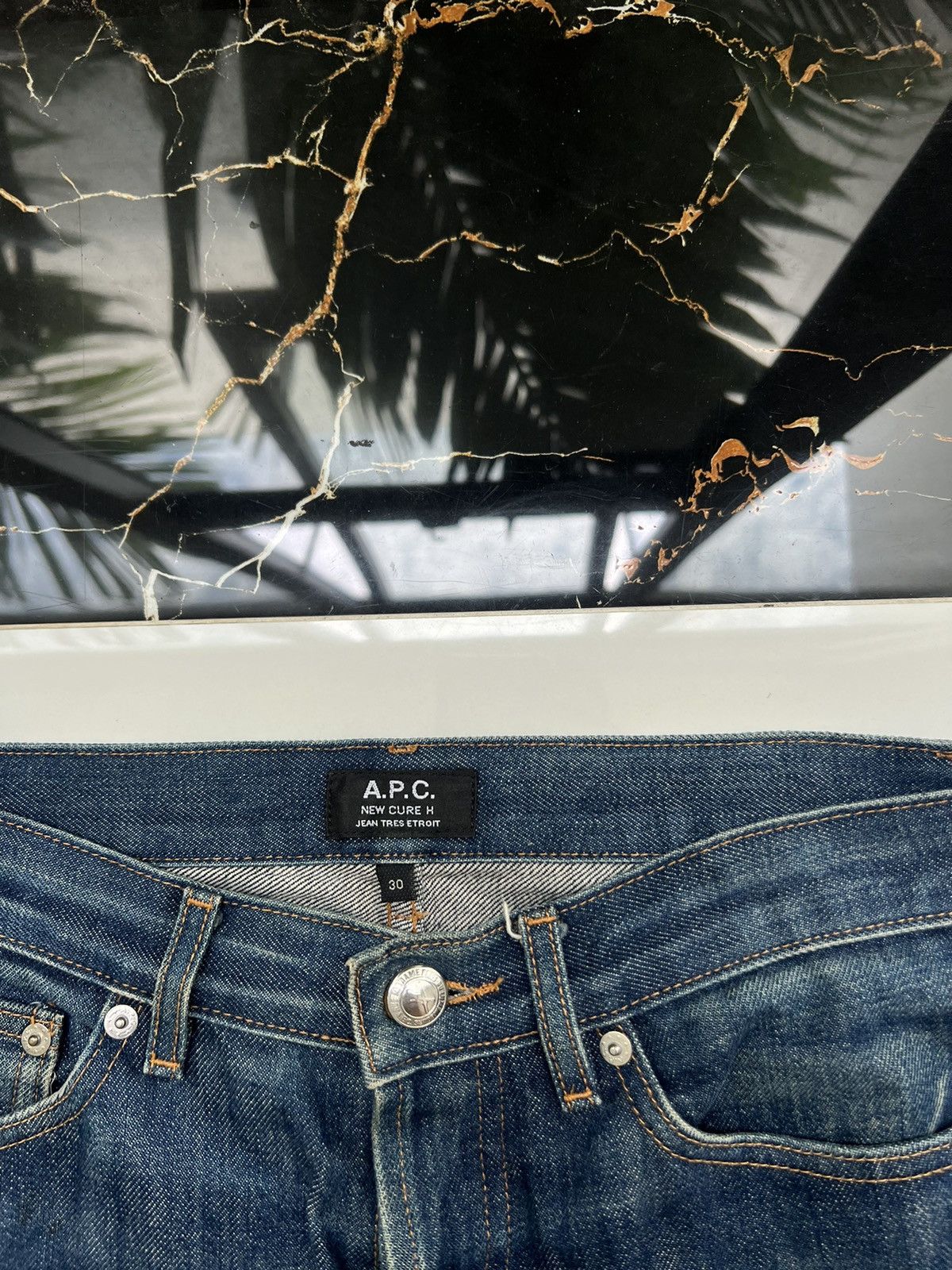 A.P.C. × Vintage 90’s APC NEW CURE H SLIM JEANS Y2K Size US 30 / EU 46 - 3 Thumbnail