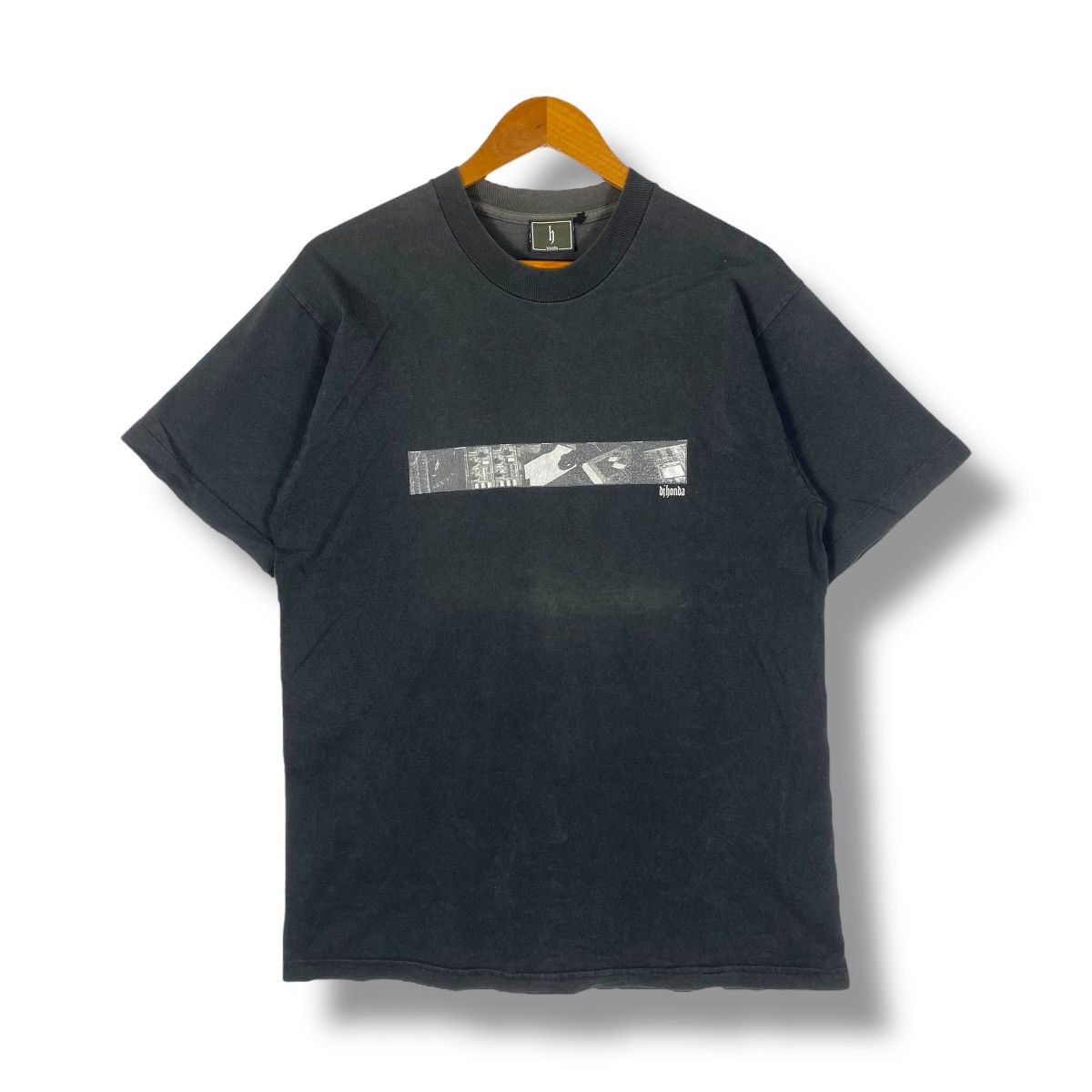 Rap Tees × Vintage Vintage DJ HONDA Japan Dj Record Producer Faded Tee Size US L / EU 52-54 / 3 - 1 Thumbnail