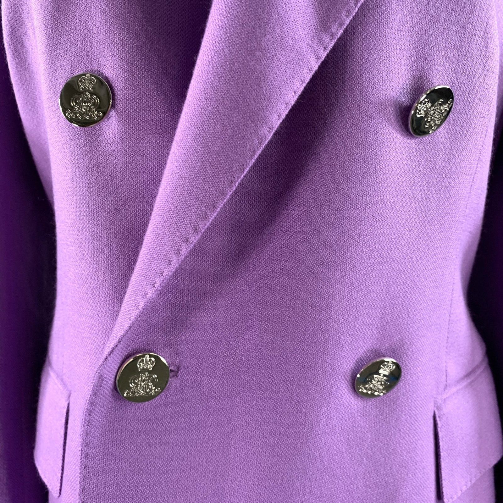 Ralph Lauren RALPH LAUREN Size 6 Purple Lavender Wool Blend Jacket Size M / US 6-8 / IT 42-44 - 2 Thumbnail