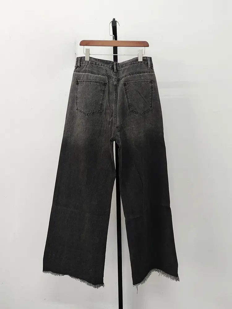 Japanese Brand × Jean × Vintage Gradient Wide Leg Jeans Size US 28 / EU 44 - 7 Thumbnail