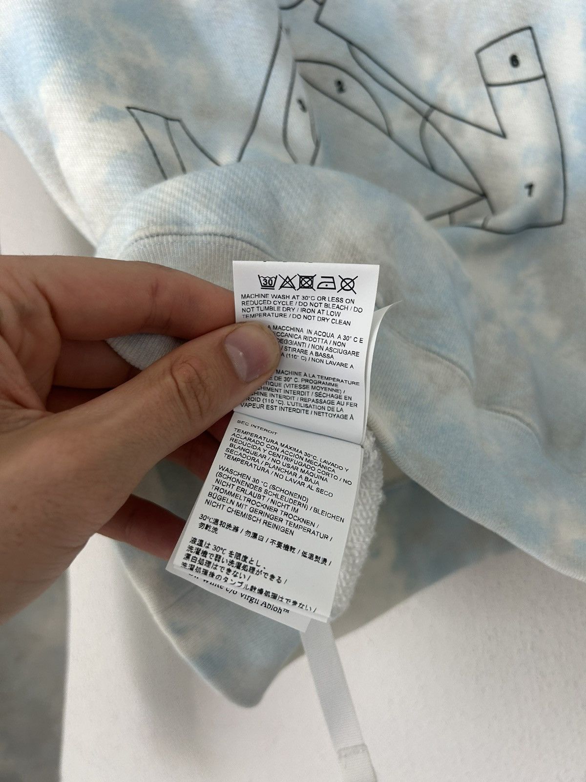 Off-White SS2020 Tie Dye Sweatshirt Size US M / EU 48-50 / 2 - 12 Thumbnail