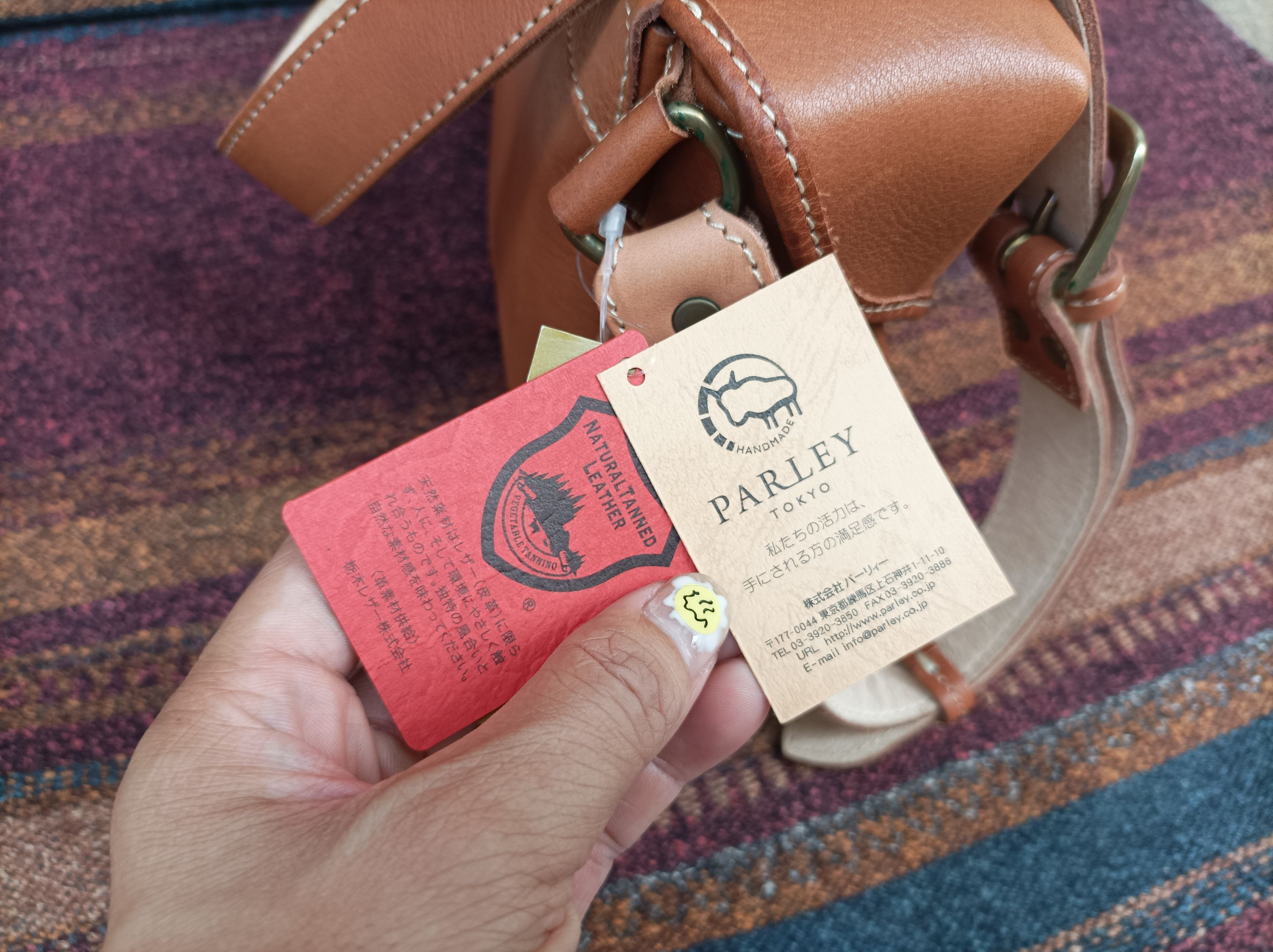 Japanese Brand (B48) Parley Tokyo Japanese Brand Leather Crossbody Bag Size ONE SIZE - 9 Thumbnail