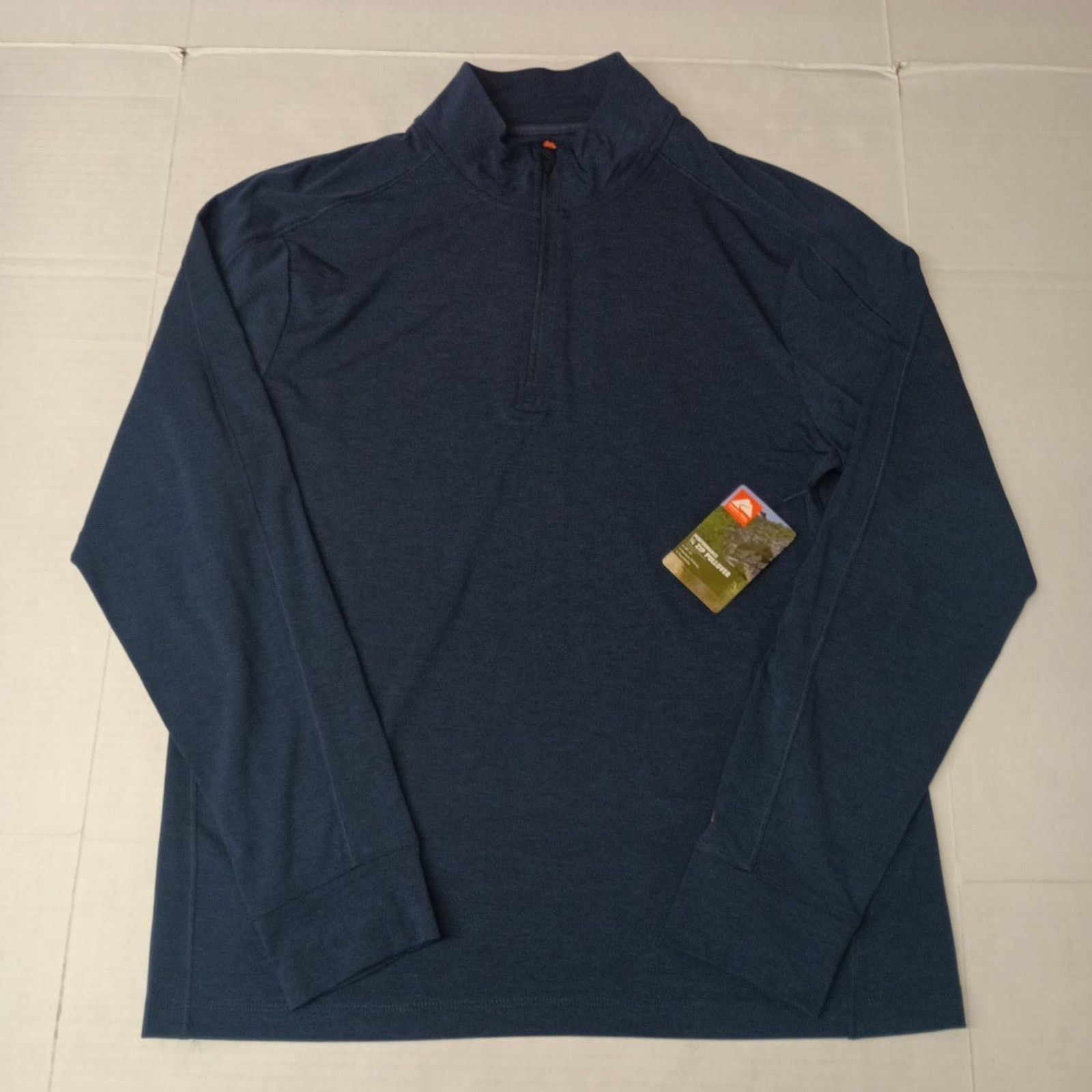 Other Ozark Trail Men's 1/4 Zip Pullover L (42/44) Blue Wool Blend Size US L / EU 52-54 / 3 - 1 Thumbnail