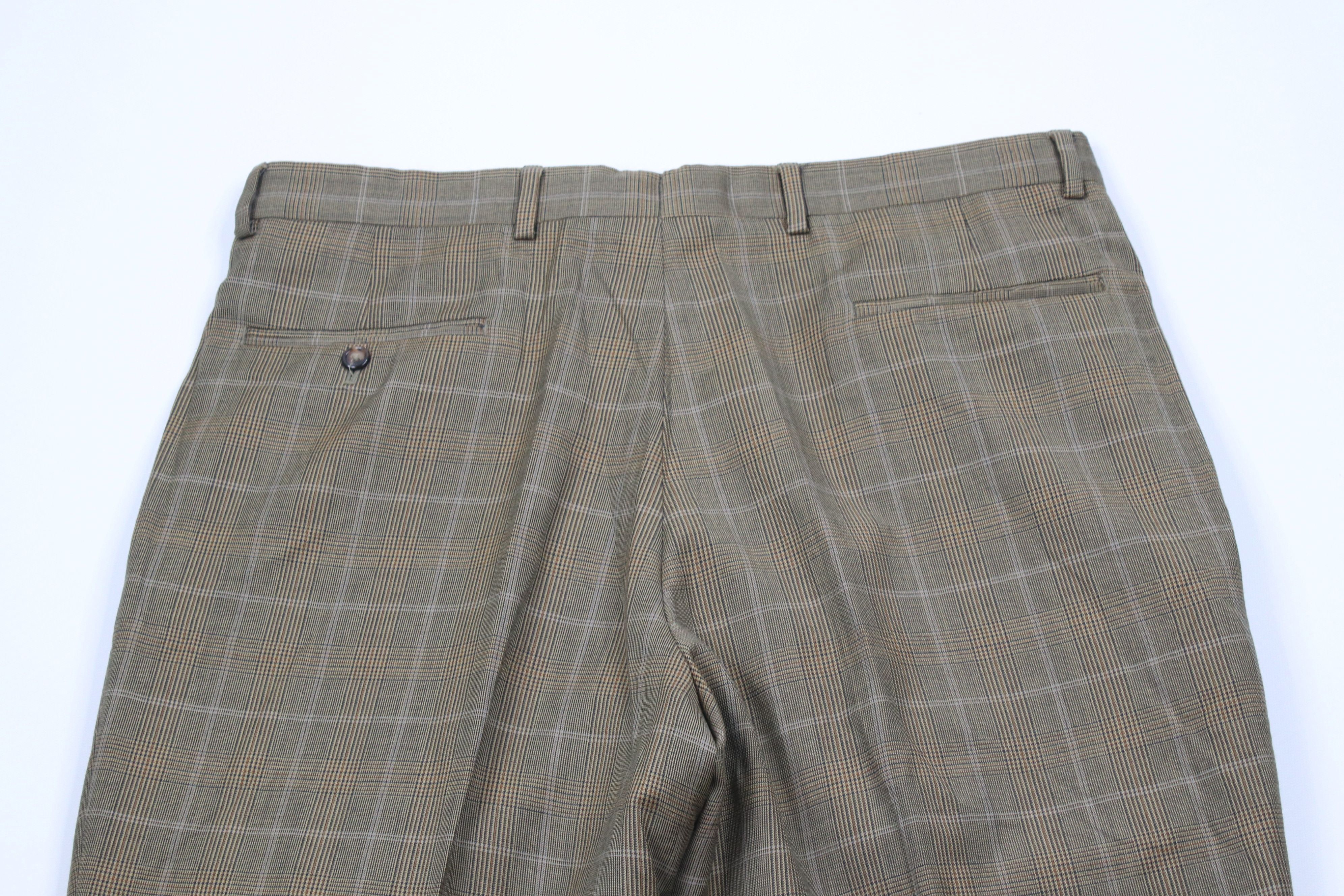 Vintage Vintage 90s Streetwear Cuffed Wide Leg Chino Pants Plaid Size US 36 / EU 52 - 7 Thumbnail