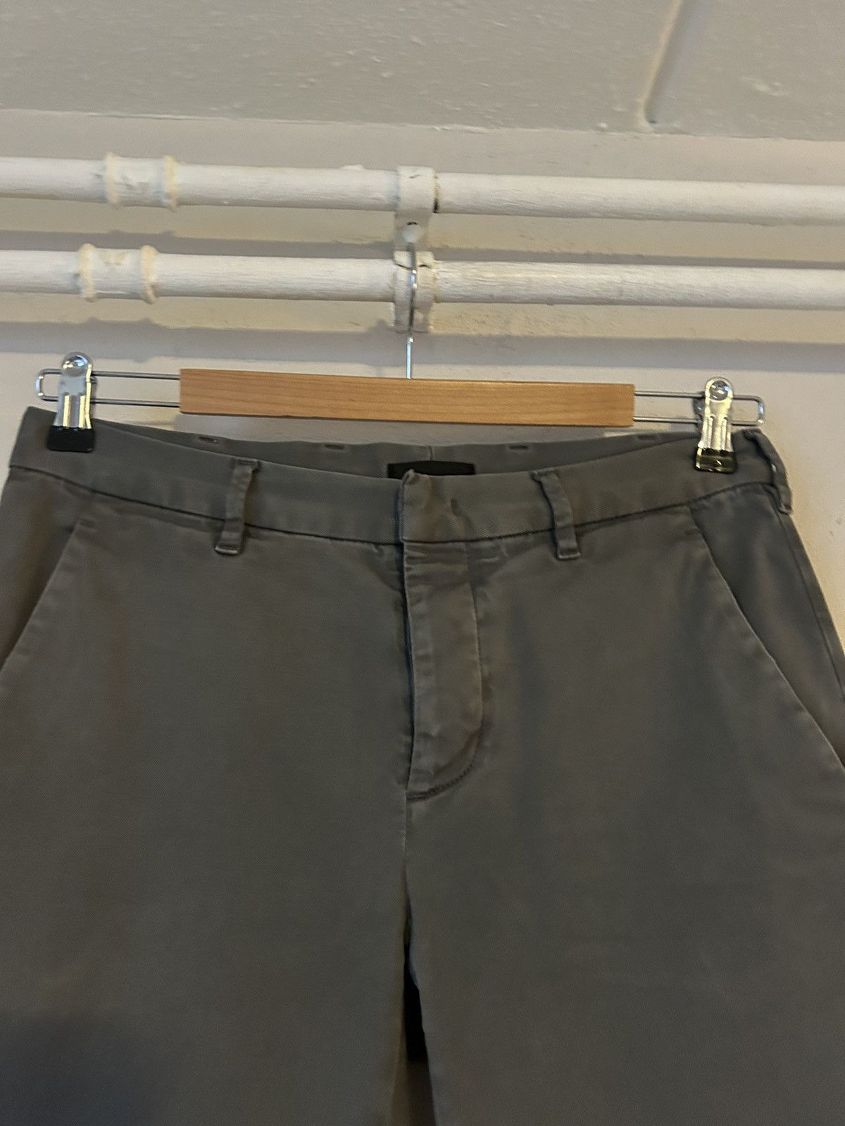 Prada Prada Grey Stretch Cotton Chino Trousers - Size 30 Size US 30 / EU 46 - 5 Thumbnail