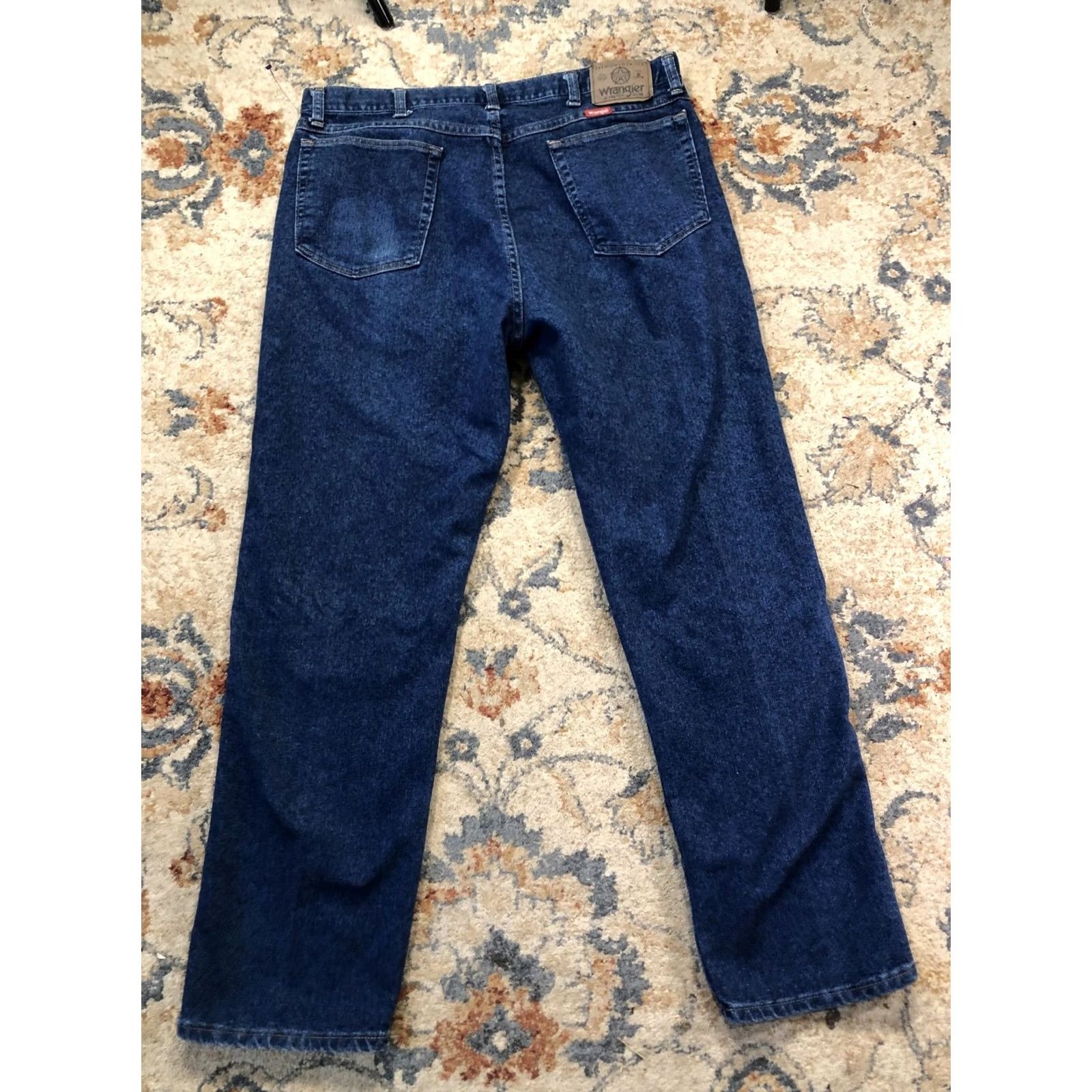 Wrangler VINTAGE Wrangler 88940DW Jeans Mens 38x31 Blue Dark Wash Regular Straight Denim USA 90s Wrangler Authentic Size US 38 / EU 54 - 7 Thumbnail