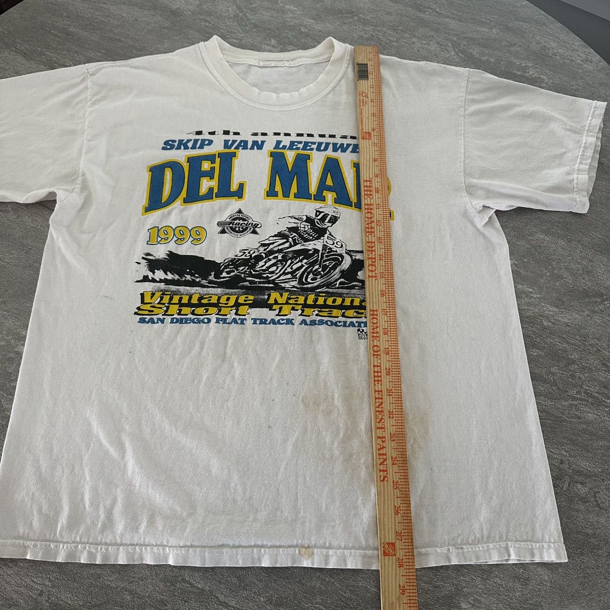 Vintage Vintage Del Mar San Diego Motorcycle Racing All Over Shirt Size US XL / EU 56 / 4 - 5 Thumbnail