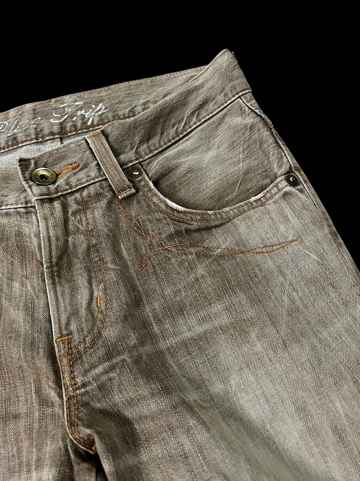 If Six Was Nine Vintage Edwin 503 Blue Trip Mud Wash Jean Size US 30 / EU 46 - 8 Thumbnail