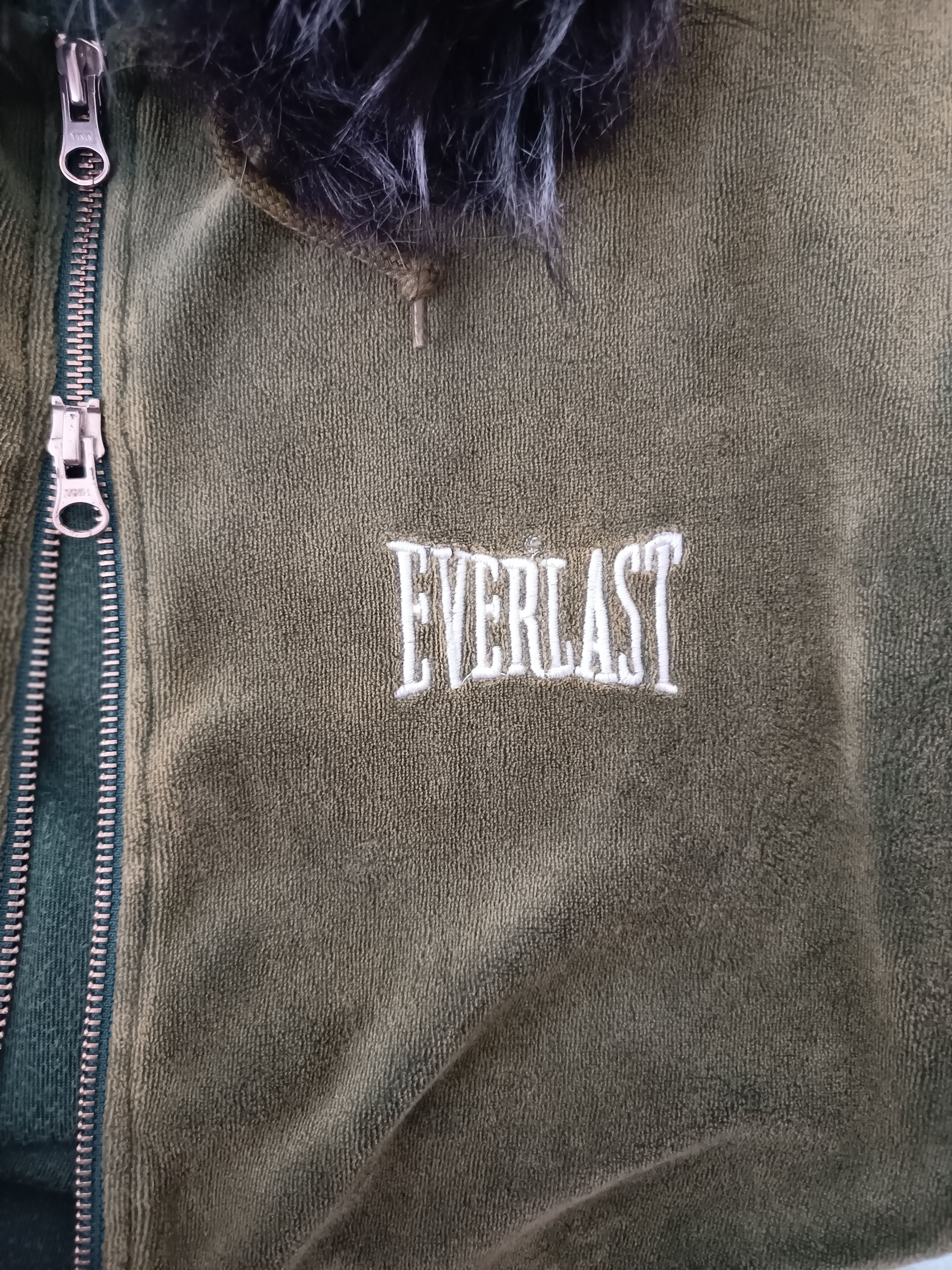 Hysteric Glamour 2000's Everlast Fur Faux Velour Hoodie Rust Green Size US L / EU 52-54 / 3 - 5 Thumbnail