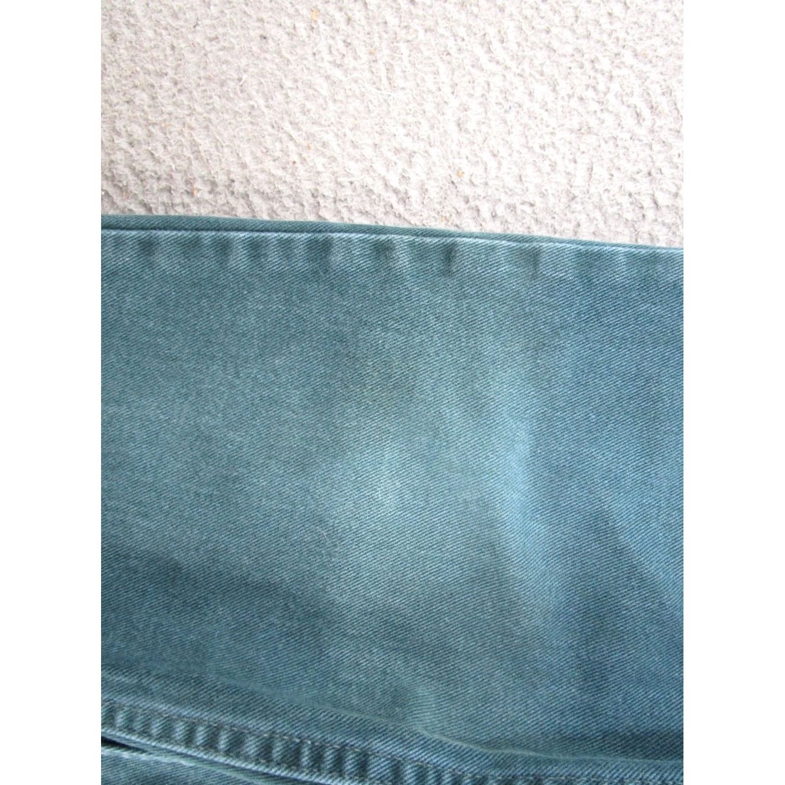 Wrangler VINTAGE Wrangler Jeans For Women 90s Green Denim High Rise Mom Size 12x30 Womens Size 34" / US 12 / IT 48 - 3 Thumbnail