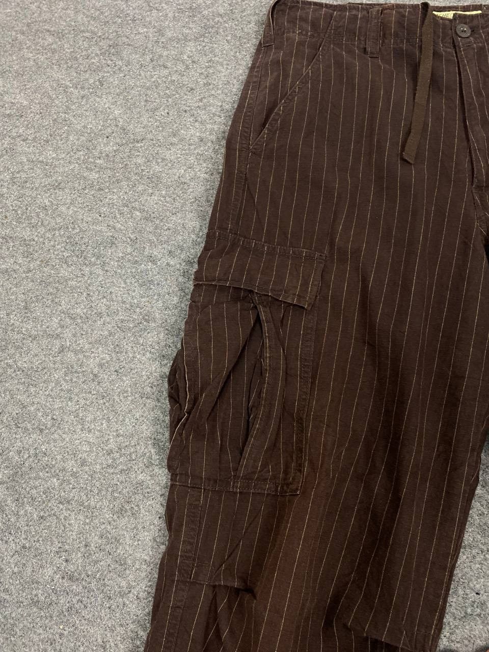 Japanese Brand vintage japanese brands striped cargo pants sunfaded Size US 35 - 7 Thumbnail