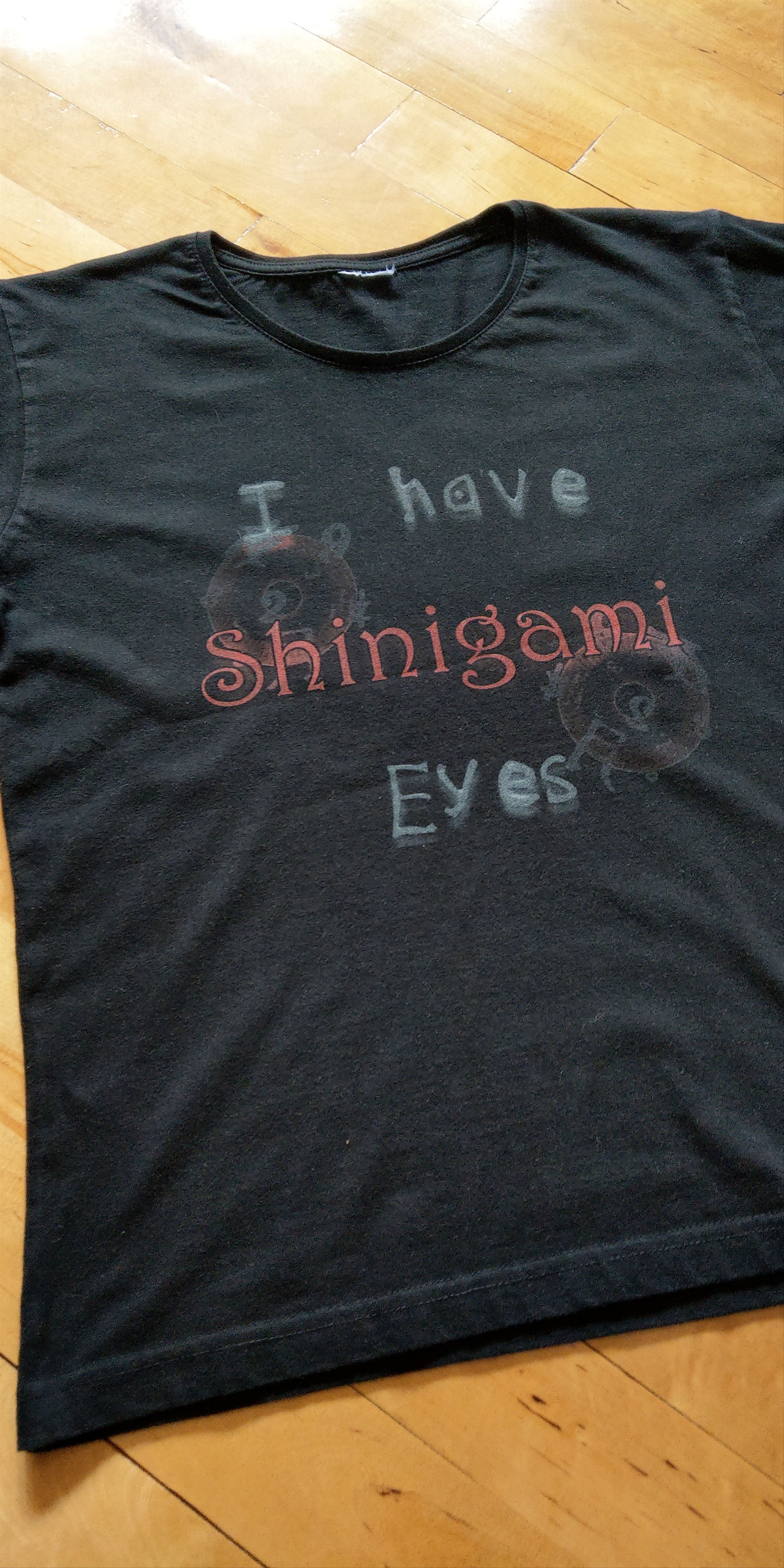Anime Mega Rare Death Note SHINIGAMI EYES Shirt Anime Goth alt emo Size US M / EU 48-50 / 2 - 2 Thumbnail
