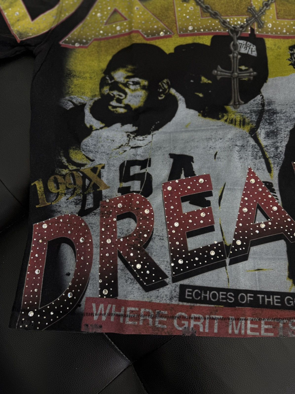 Vale Valley Dreams Black Chambers Bling Tee Size Large NEW Size US L / EU 52-54 / 3 - 5 Thumbnail