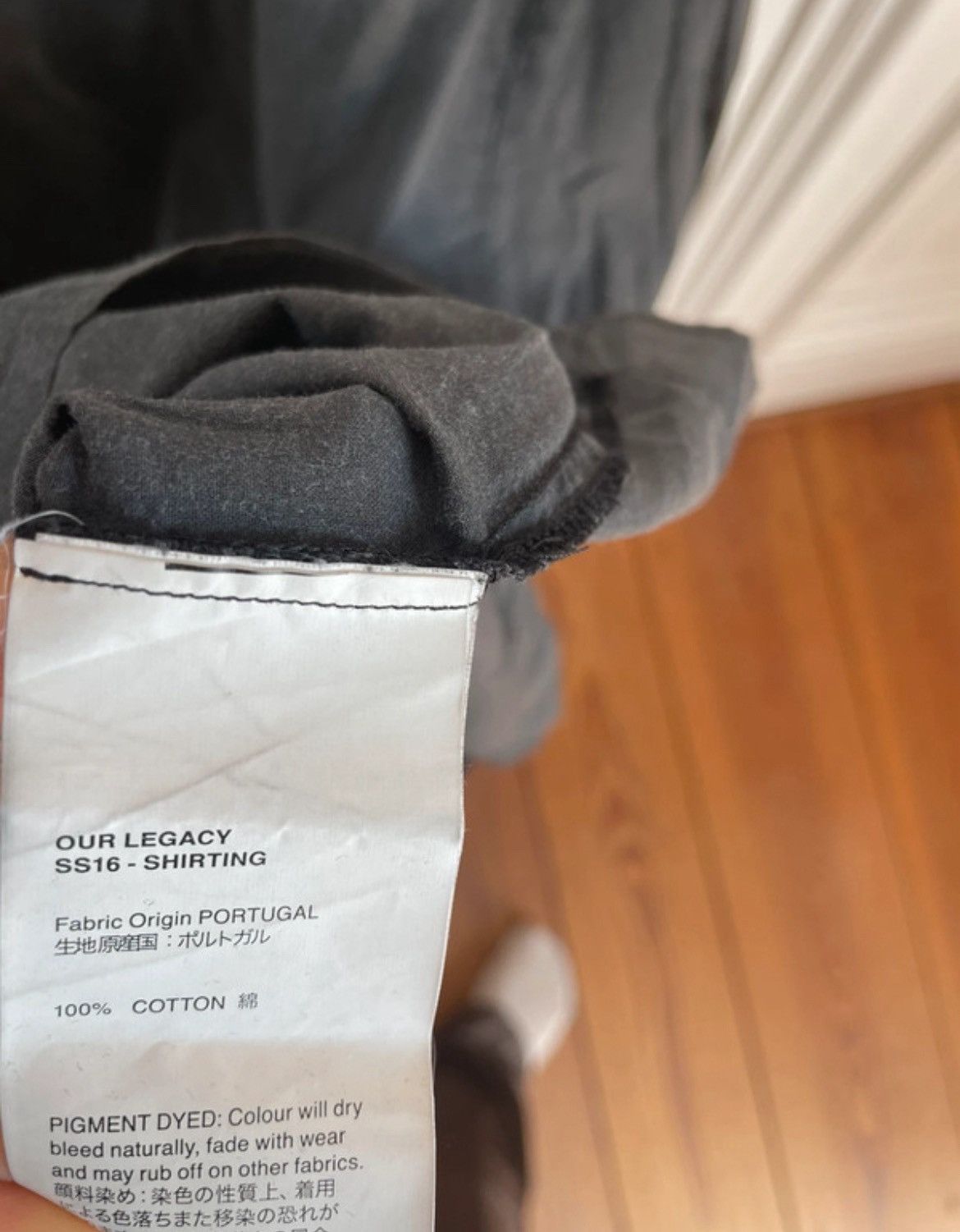 Our Legacy Our Legacy Washed Black Longsleeves Size US L / EU 52-54 / 3 - 3 Thumbnail