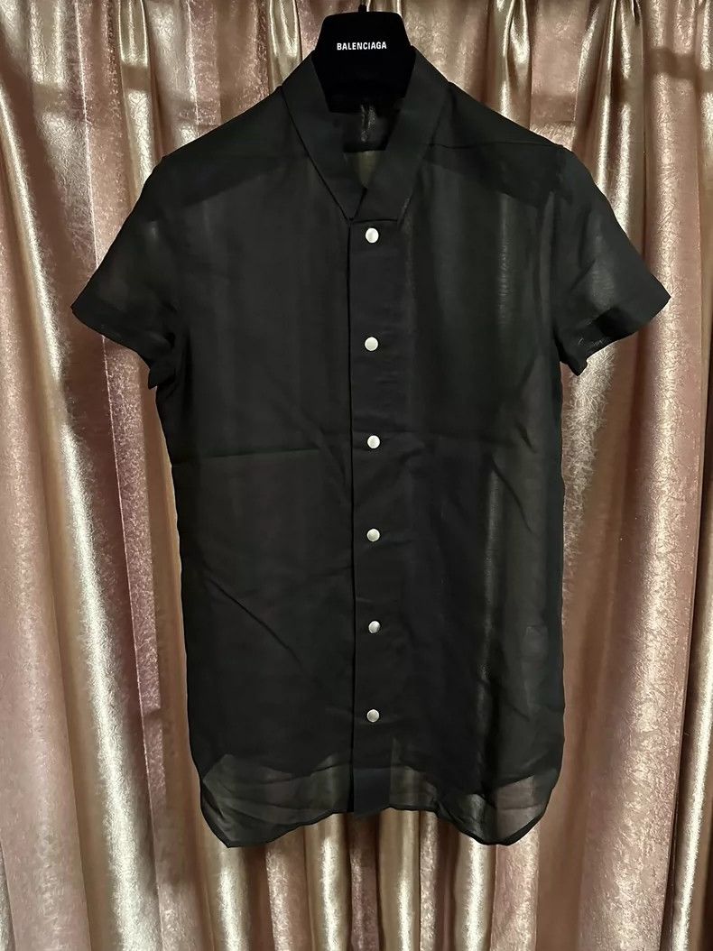 Rick Owens Rick Owens V-neck Sheer Shirt Size 48 Size US L / EU 52-54 / 3 - 1 Thumbnail